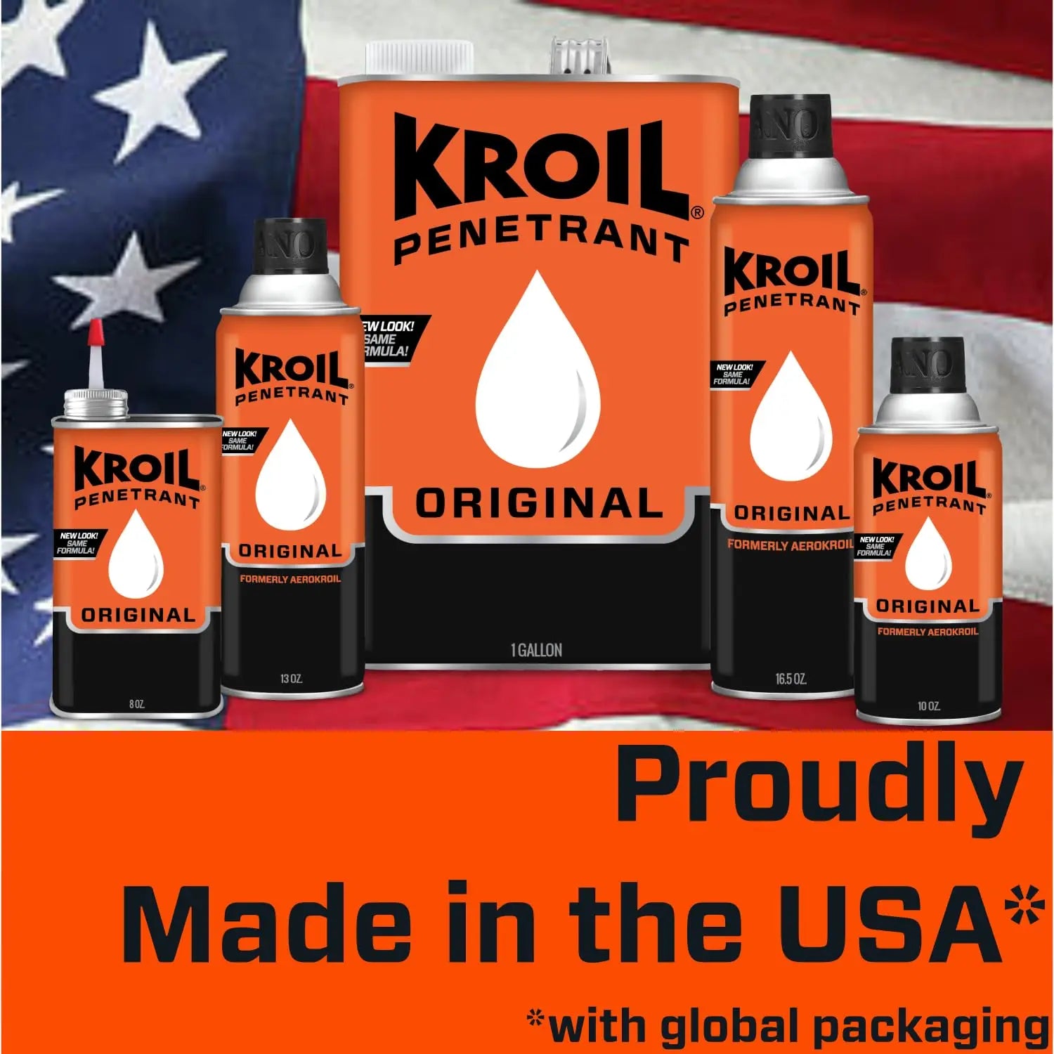 Kroil Original Penetrating Oil (Aerosol Spray-10oz Can-Single) | Penetrant for Rusted Bolts, Metal, Hinges, Chains, Moving Parts | Rust, Corrosion Inhibitor (KS102)