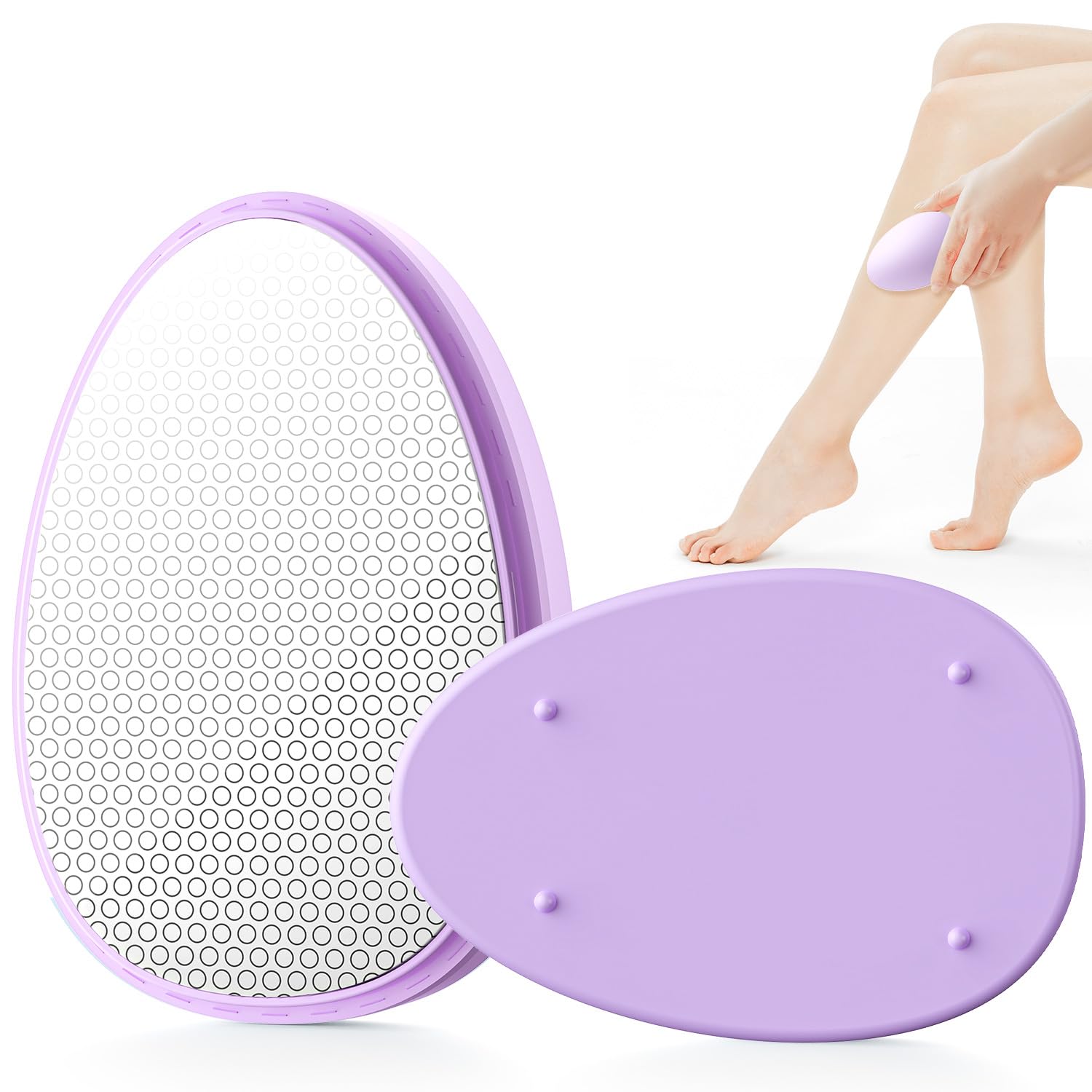 SILVLF Crystal Hair Eraser for Women and Men, Reusable Crystal Hair Remover Magic Painless Exfoliation Hair Removal Tool, Magic Hair Eraser Device for Legs Back Arms
