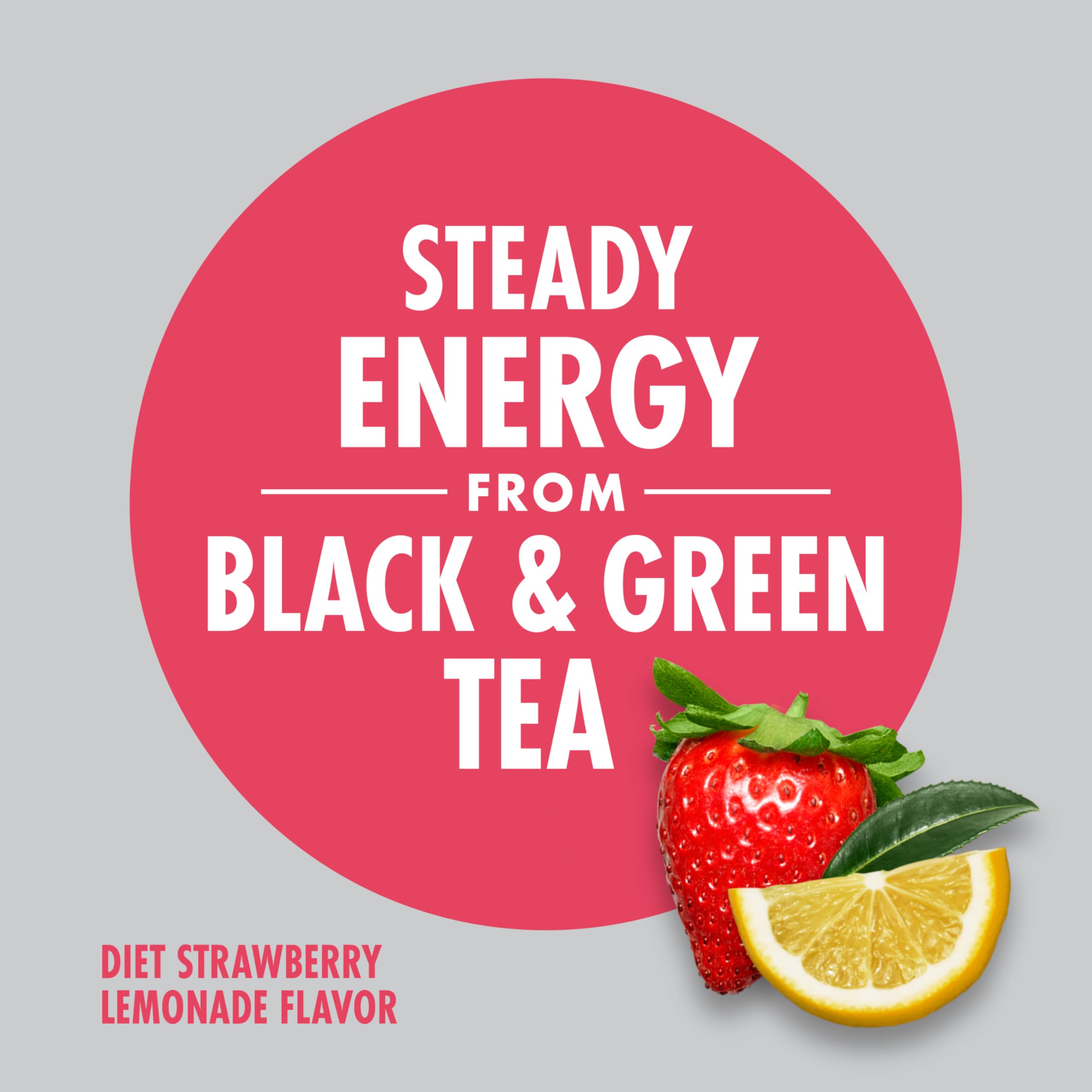 V8 Energy Diet Strawberry Lemonade Juice Energy Drink, 8 fl oz Can (6 Pack)