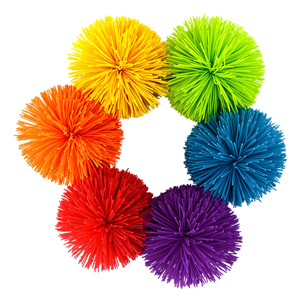 Koosh Original Classic - 3 inch Classic & Retro Toys for Ages 3 to 11, Red, Orange, Yellow, Green, Blue, Purple