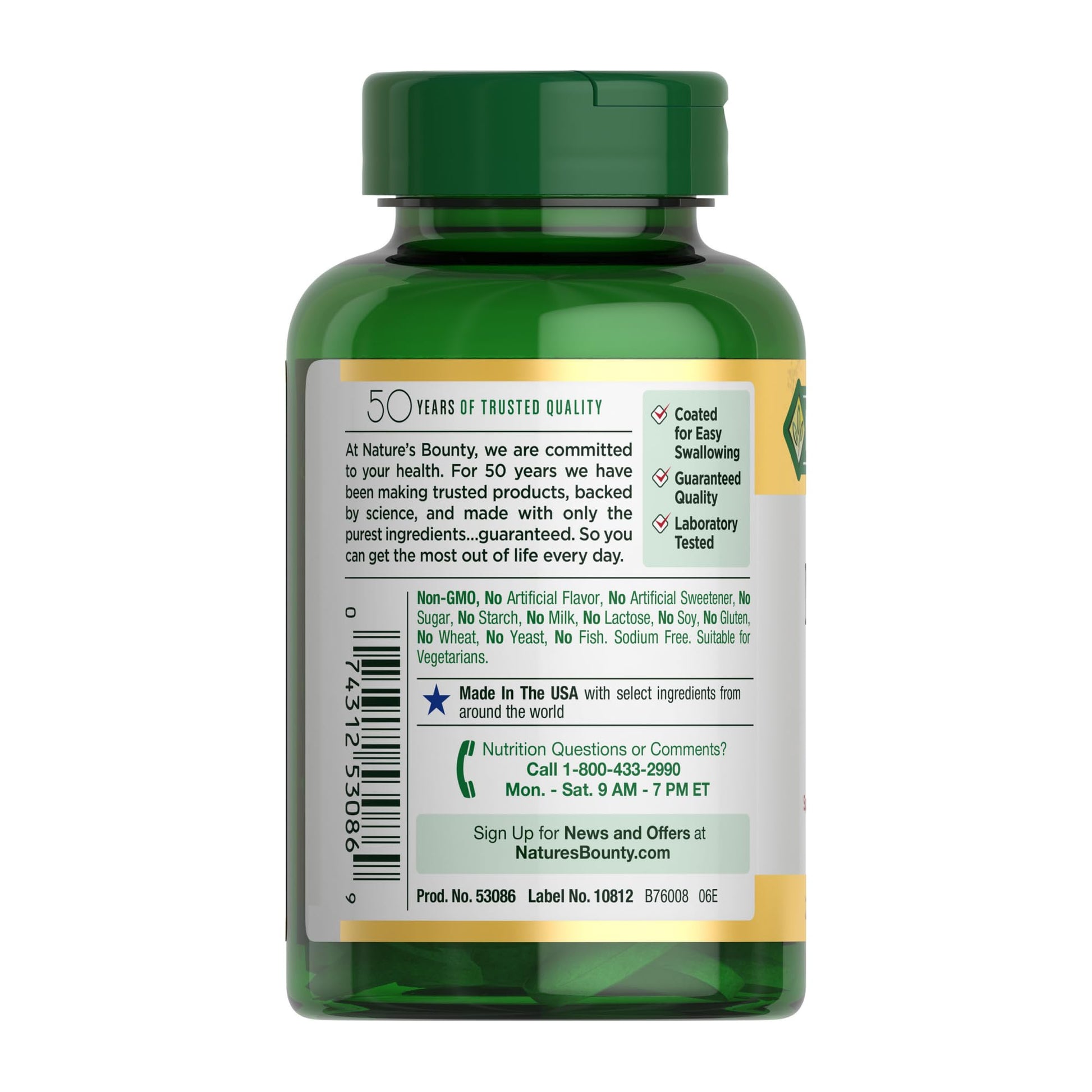Nature's Bounty Magnesium Supplements - Magnesium 500 Mg Tablets for Bone & Muscle Health, 200 Count (Pack of 1)