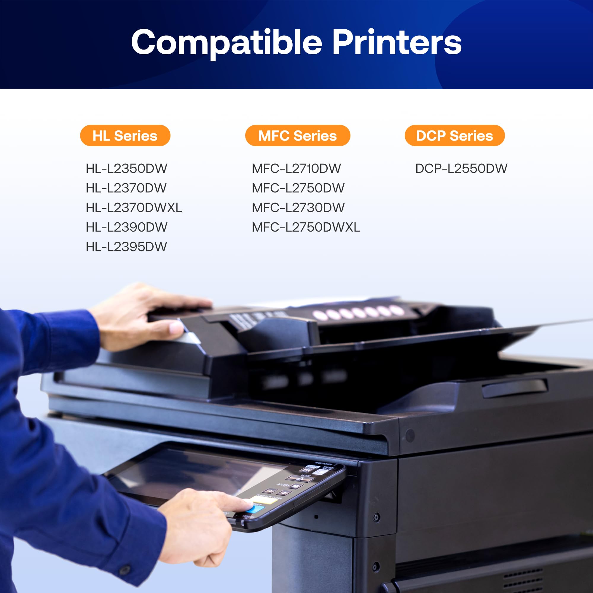 TN760 Toner Cartridge and DR730 Drum Unit Replacement for Brother TN 760 TN-760 TN730 DR-730 to use with MFC-L2710DW MFC-L2750DW HL-L2370DW DCP-L2550DW Printer (2 Toners, 1 Drum Unit, 3 Pack)