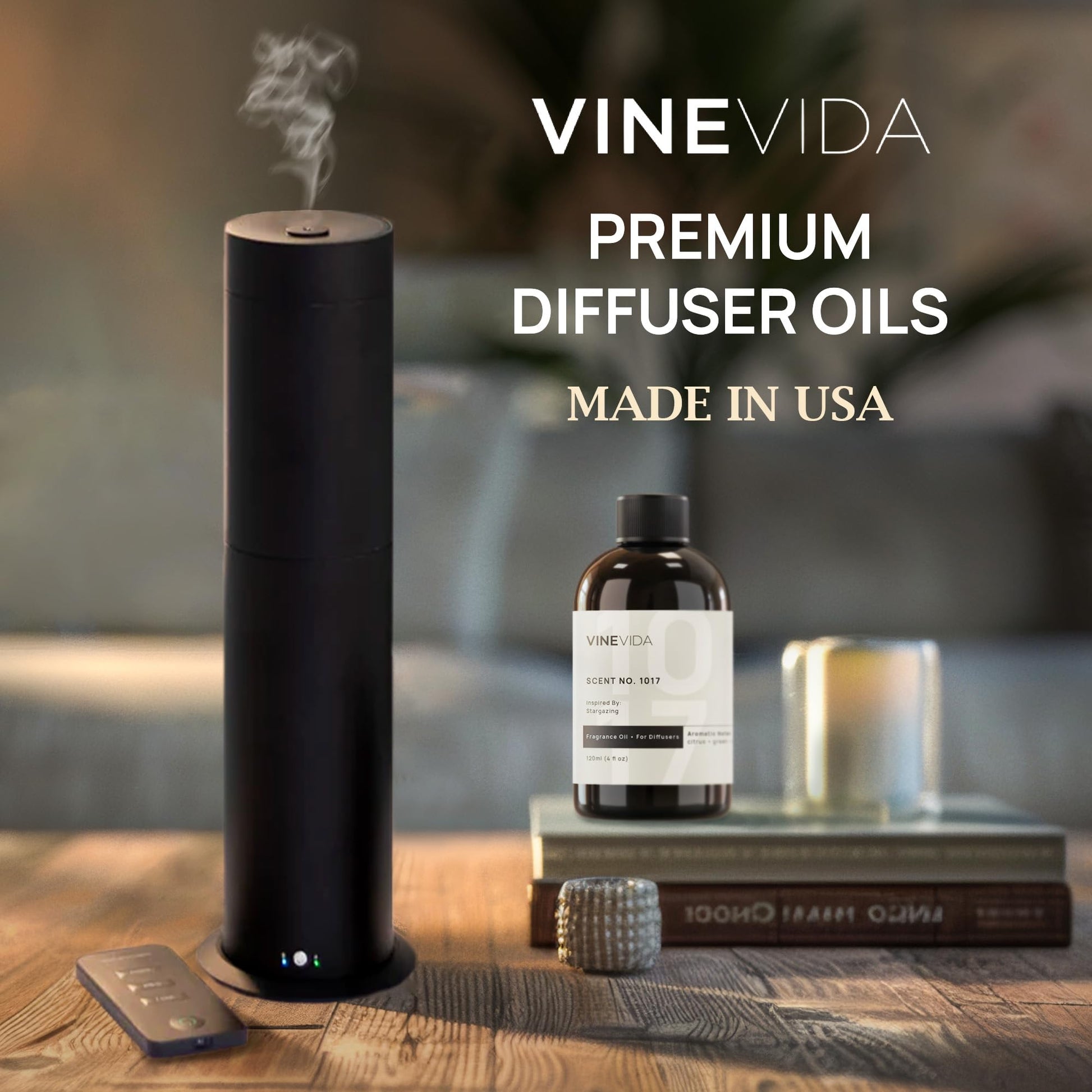 VINEVIDA (4oz) Hotel Fragrance Diffuser Oil - 5 Star Scent for Home - Cold Air Diffuser Oil - Essential Oil No.1001 Inspired by Ritz Carlton