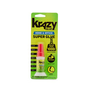 Krazy Glue Home & Office Brush-On Superglue (5g), Quick Dry, No-Clog Clear Adhesive for Plastic, Ceramic, Wood, Rubber, Metal, Leather & More