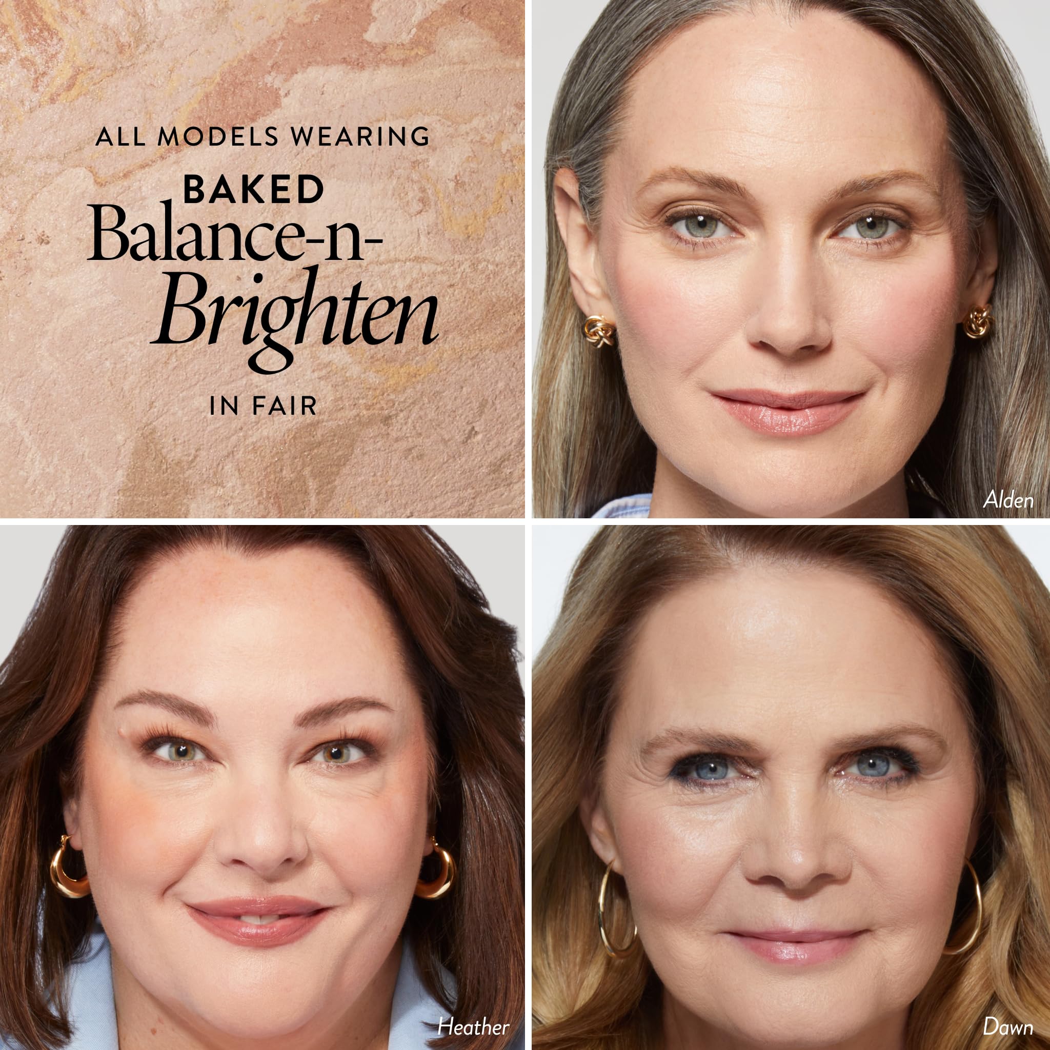 LAURA GELLER NEW YORK Award-Winning Baked Balance-n-Brighten Color Correcting Powder Foundation - Fair - Buildable Light to Medium Coverage - Demi-Matte Natural Finish