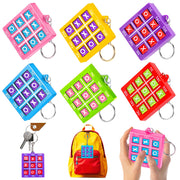 24PCS Tic Tac Toe Game Birthday Party Favors Halloween Goodie Bags Stuffers for Kids 3-5 4-8 8-12 Classroom Treasure Chest Carnival Prize Box Toys Bulk Keychain Pinata Filler Return Gifts for Girl Boy