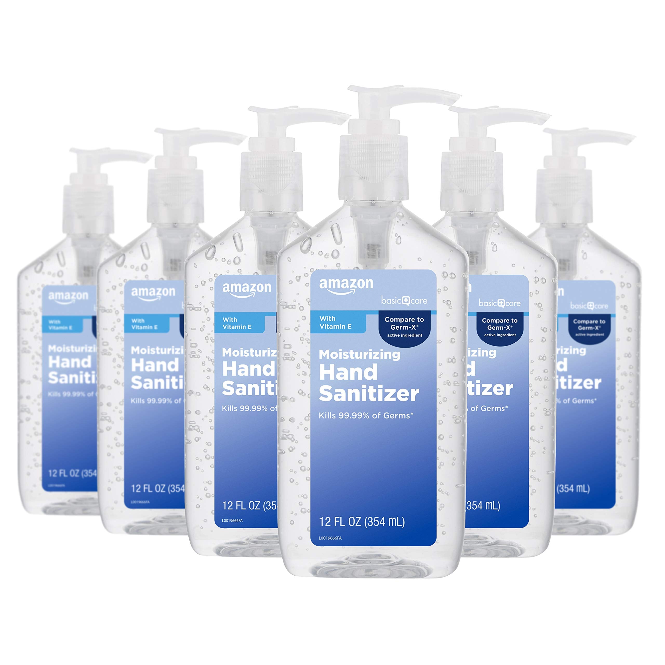 Basic Care - Original Hand Sanitizer 62%, 12 fl oz (Pack of 6)