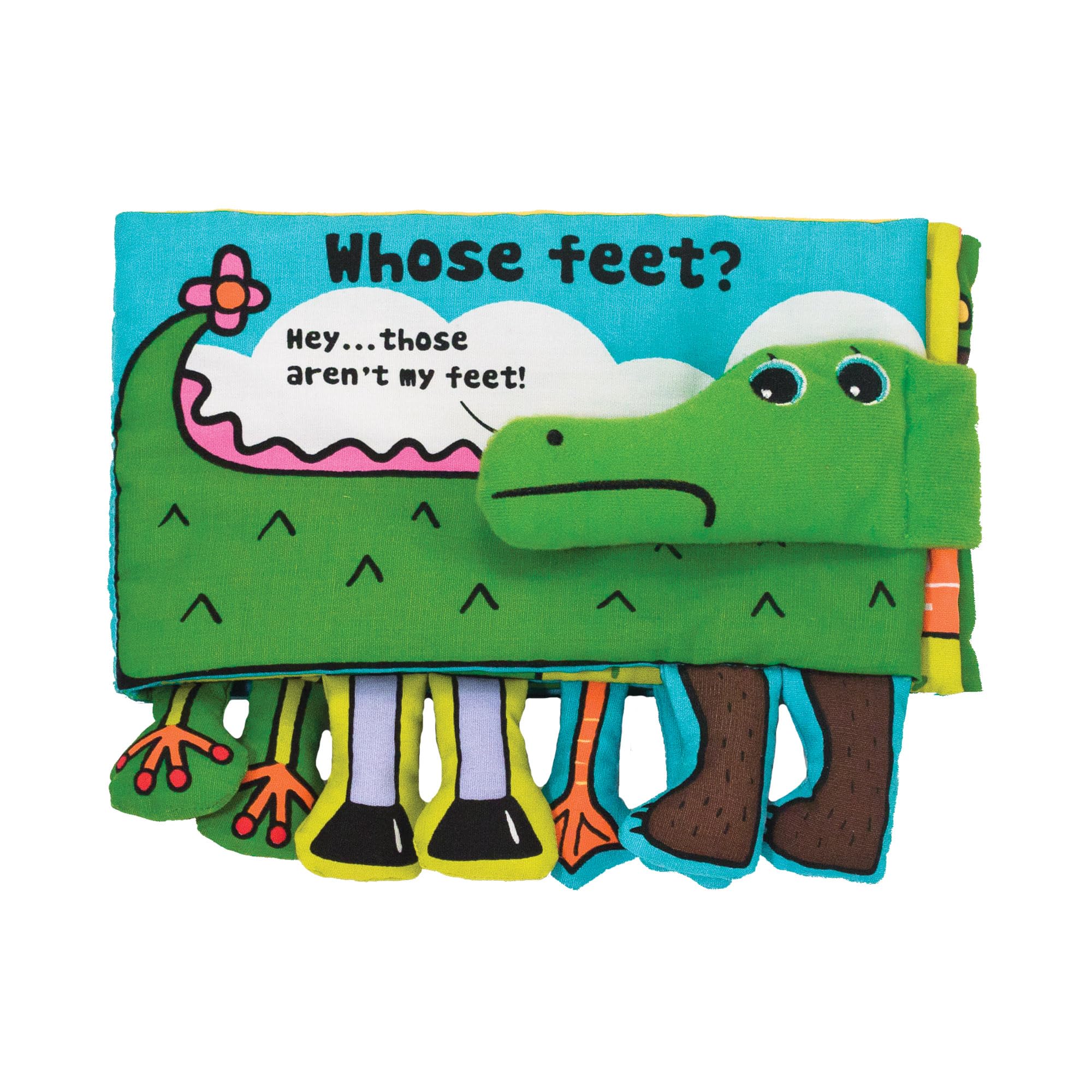 كتاب أنشطة للأطفال من Melissa & Doug - "أقدام من؟" ألعاب حسية للأطفال الصغار، ألعاب سفر للأولاد والبنات الصغار