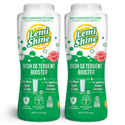 Lemi Shine Dish Detergent Booster, Hard Water Stain Remover, Multi-Use Citric Acid Cleaner 24 oz, Pack of 2