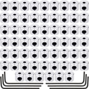 Leinuosen 60 Pieces Pin Keepers Locking Clasp Pin Backs Replacement with Wrench (Silver Color, 6 x 5 mm)