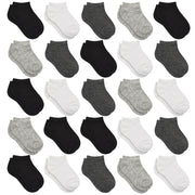 Kids Socks - 25 Pairs Toddler Low Cut Ankle Socks Set for Boys & Girls (2-4T)