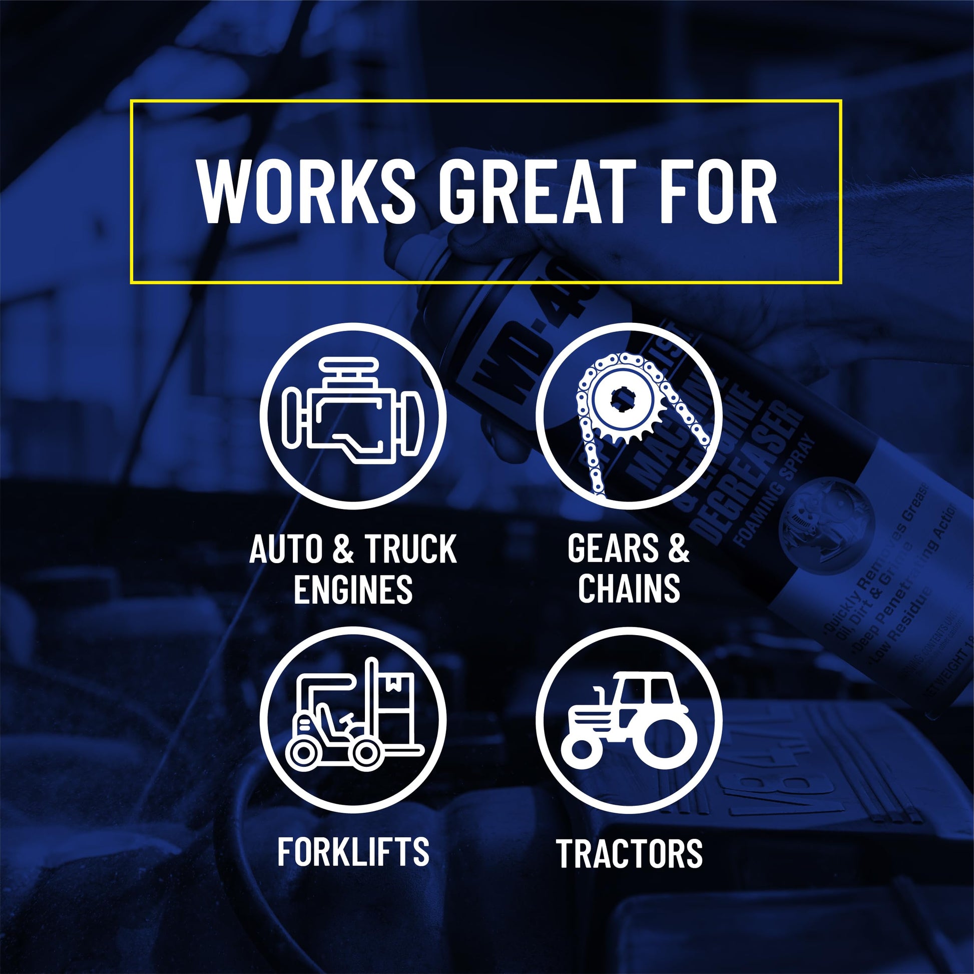 WD-40 Specialist Machine & Engine Degreaser Foaming Spray, 18 OZ
