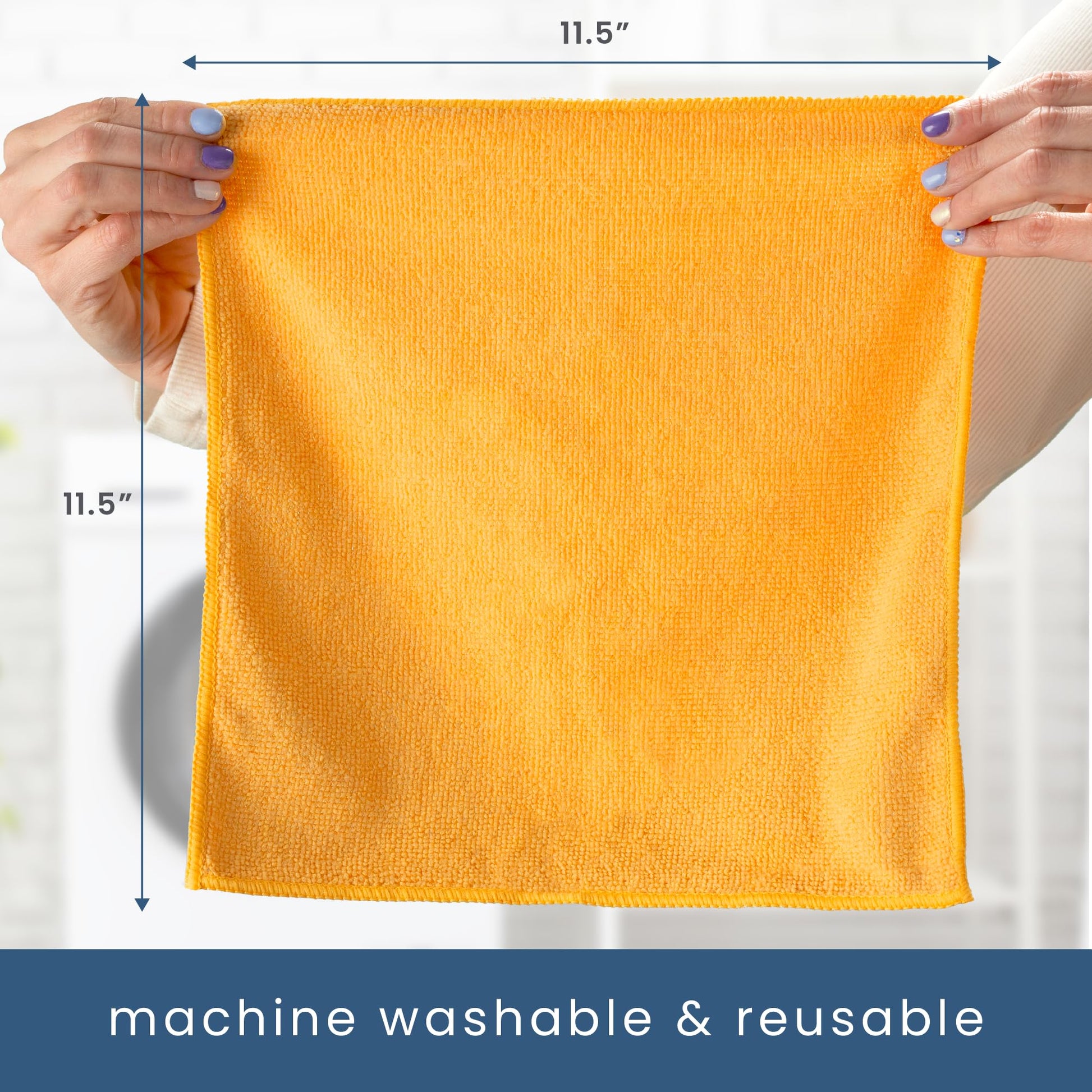 S&T INC. 150 Pack Microfiber Cleaning Cloth, Bulk Towels for Home, Reusable Microfiber Towels for Cars, Cleaning Rags, Assorted, 11.5 Inches x 11.5 Inches, 150 Count