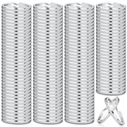 Paxcoo 100 Pack Keyrings, Split Key Rings Bulk for Keychain and Crafts (1 Inch)
