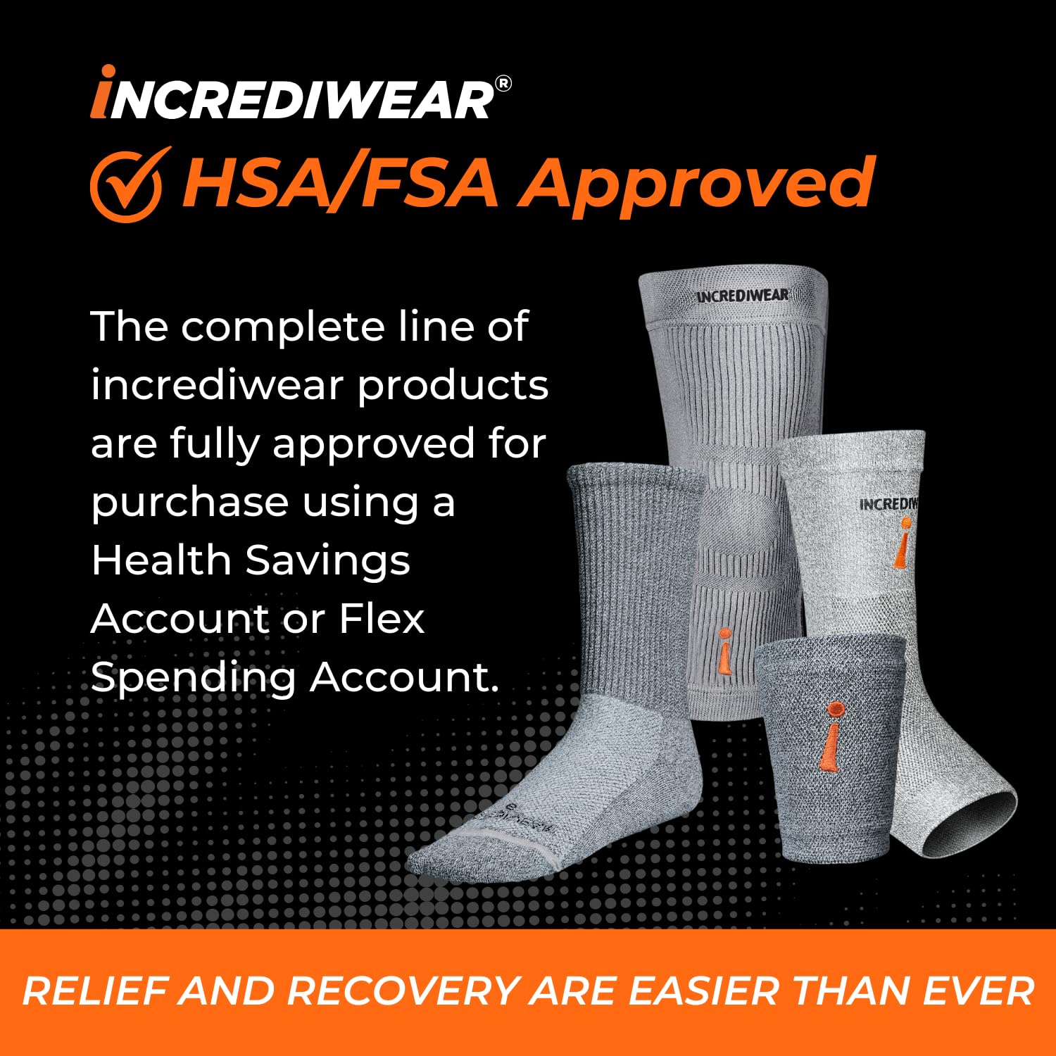 Incrediwear Knee Sleeve – Knee Braces for Knee Pain, Joint Pain Relief, Swelling, Inflammation Relief, and Circulation, Knee Support for Women and Men, Fits 18”-22” Above Kneecap (Grey, Large)