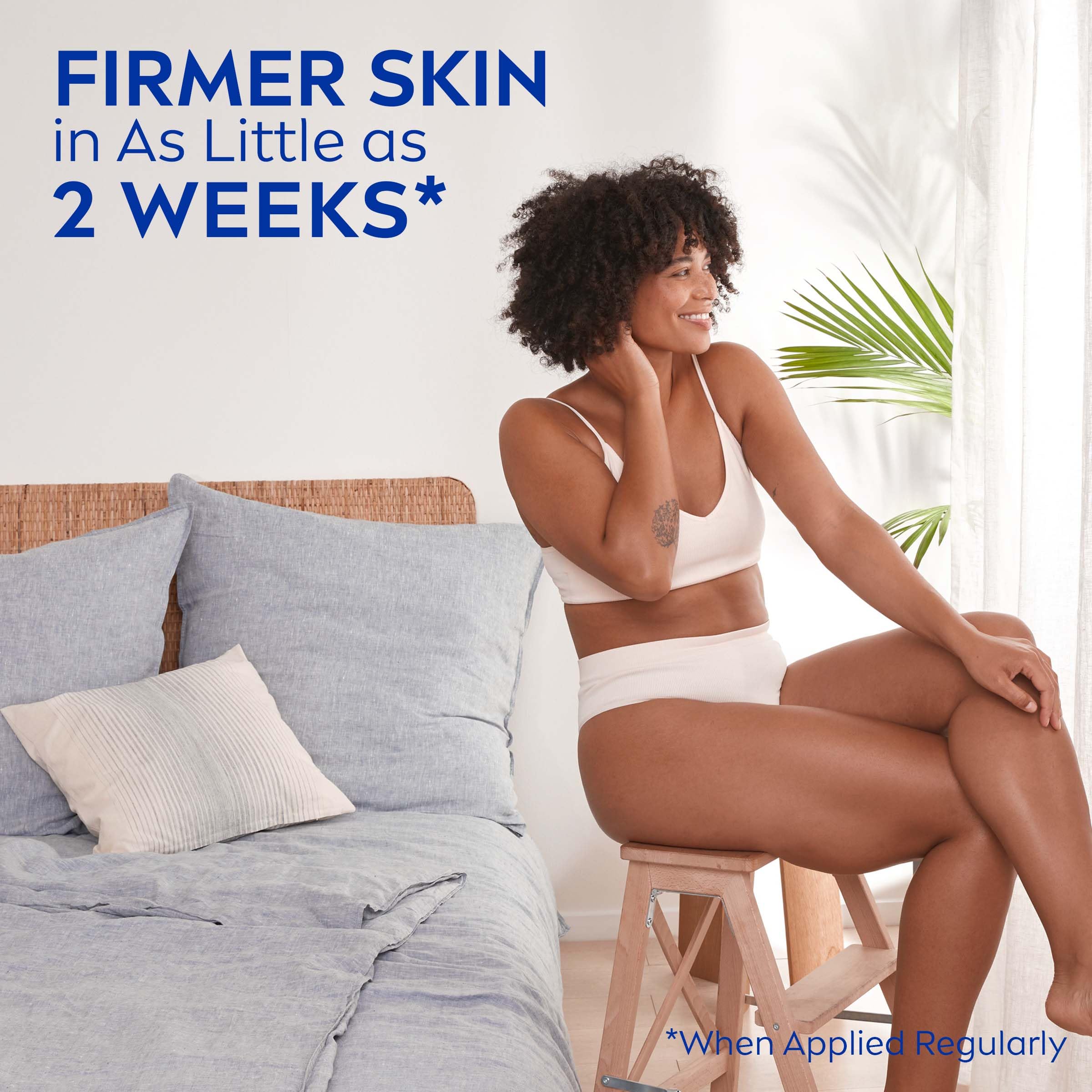 NIVEA Skin Firming & Toning Body Gel Cream with Q10, Hyaluronic Acid and Vitamin C, Clinically Tested Skin Firming & Toning Cream, 72-Hour Moisture, 6.7 Oz Tube