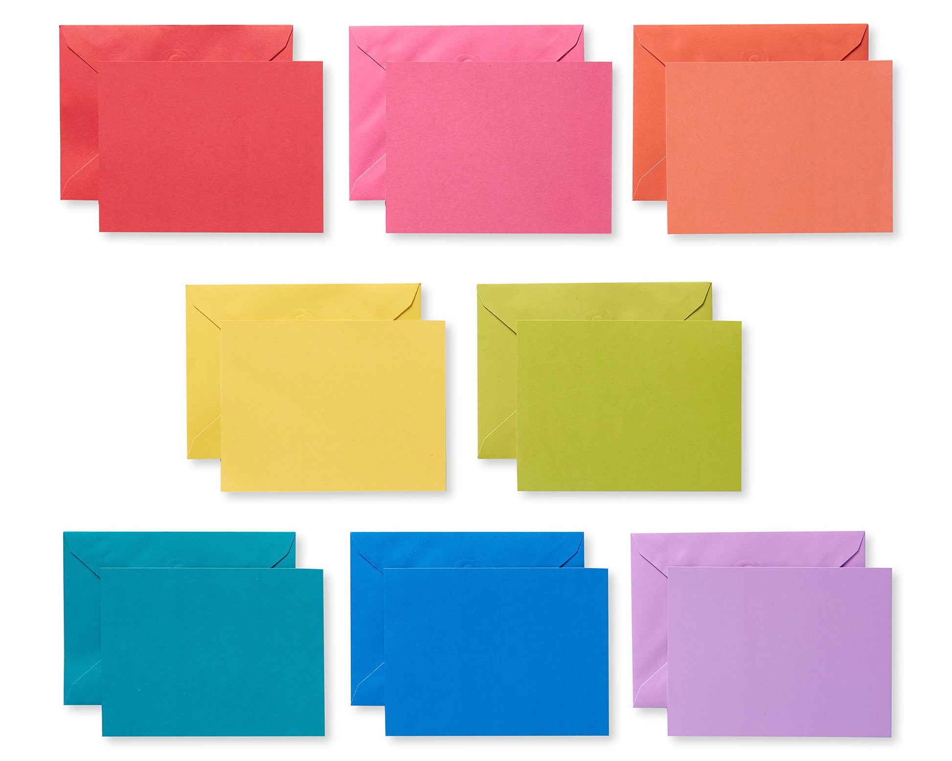 American Greetings Single Panel Blank Cards with Envelopes, Rainbow Colors (200-Count)