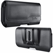 جراب DeBin Holster لهاتف iPhone 16 Pro 16e 15 15Pro 14 13 12 11 Xs 10 X XR - حافظة هاتف بحزام مع مشبك للرجال والنساء (يناسب الغطاء الواقي) أسود