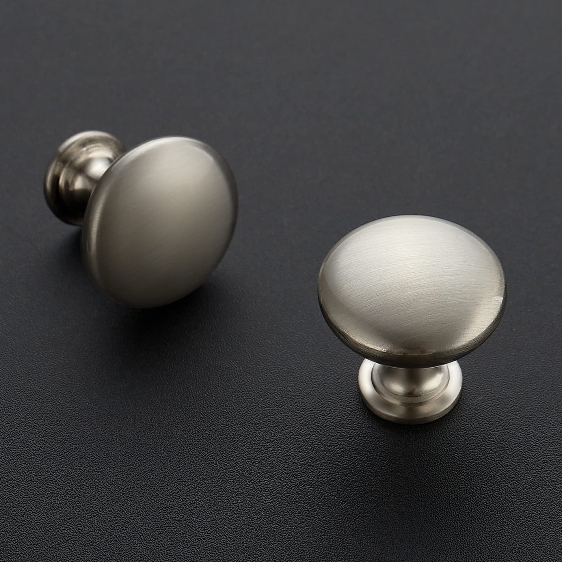 Ravinte 30 Pack Brushed Nickel Round Zinc Cabinet Knobs for Kitchen Bathroom Closet Dresser Cabinets