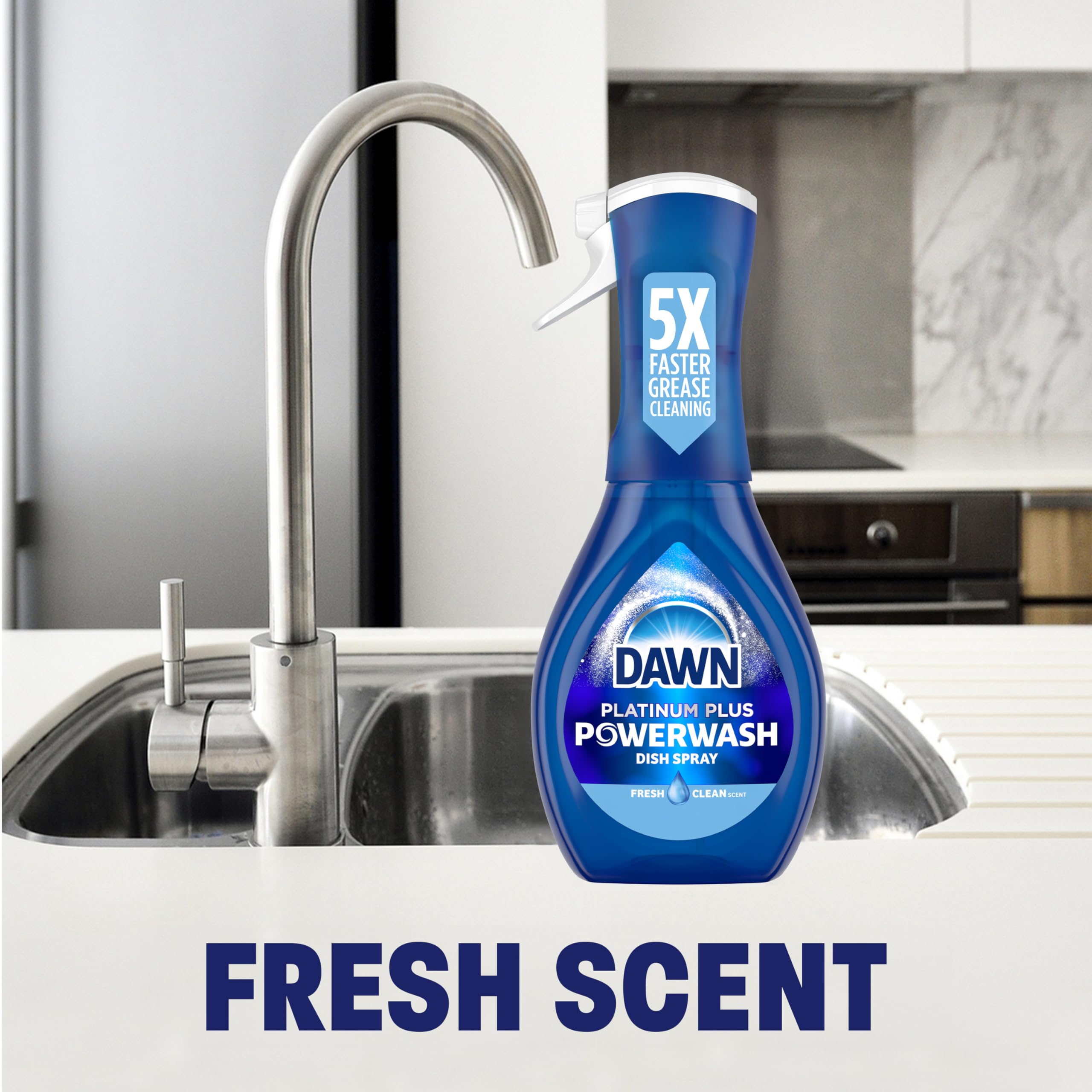 Dawn Powerwash Fresh Dish Spray, Liquid Dish Soap, Dish Soap Refill, Dish Detergent Liquid, 2 Refills, 43 Fl Oz