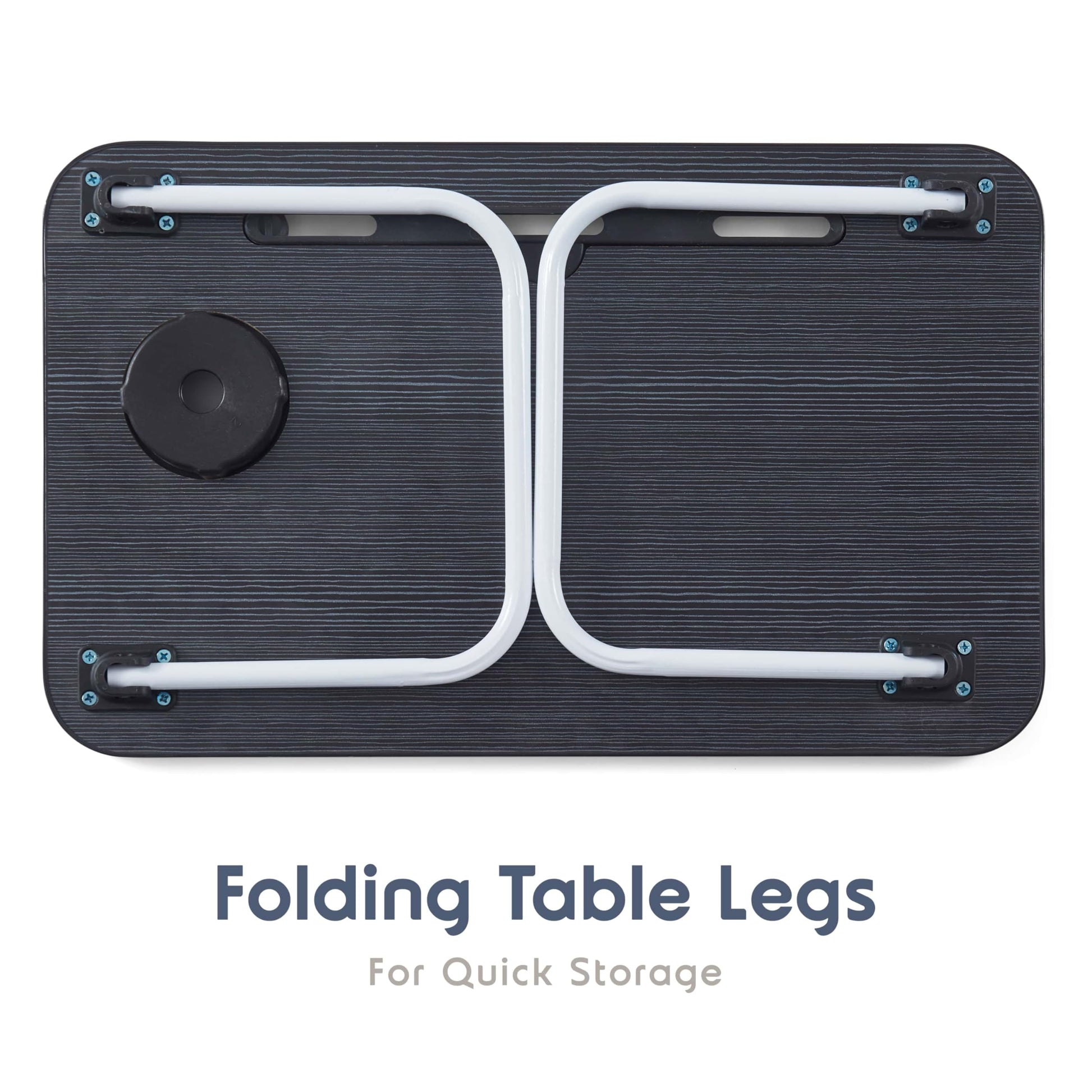 Laptop Bed Tray Table, Laptop Stand, Portable Lap Desks with Foldable Legs, Reading Desk for Sofa Couch Floor - Medium