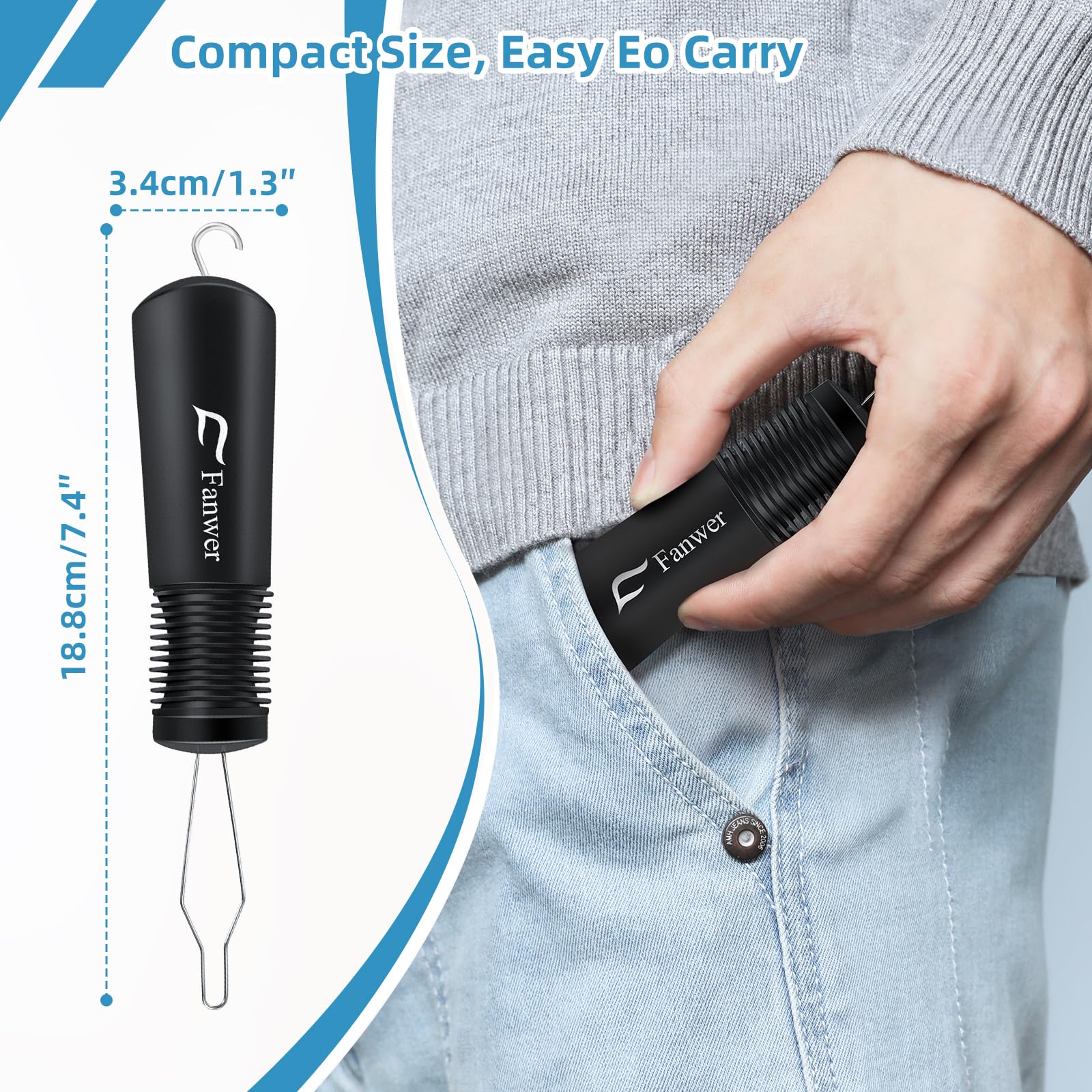 Button Hook and Zipper Pull One Hand Buttons aids Button Assist Device