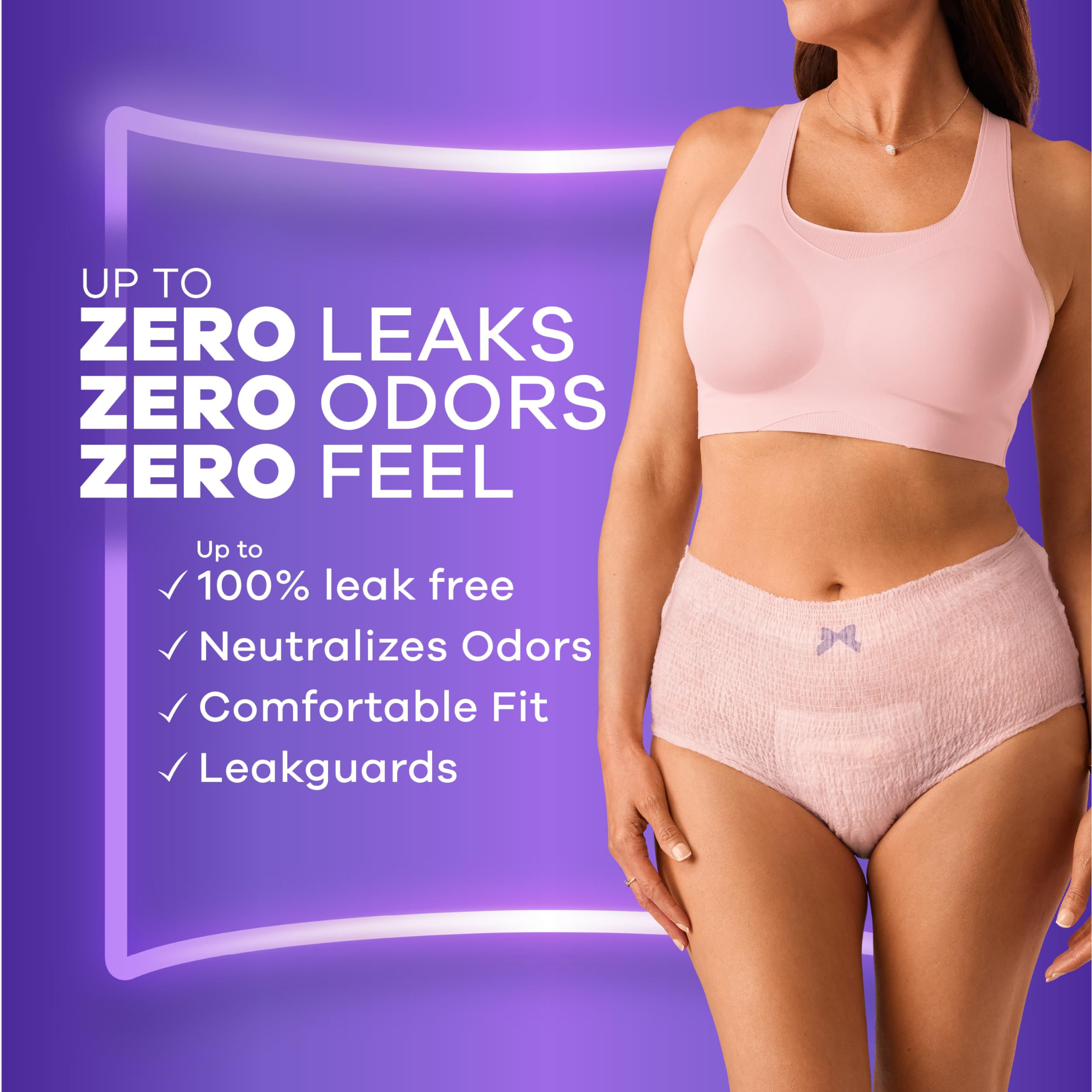 Always Discreet Adult Incontinence Underwear for Women and Postpartum Underwear, XXL, Up to 100% Bladder Leak Protection, 13 Count