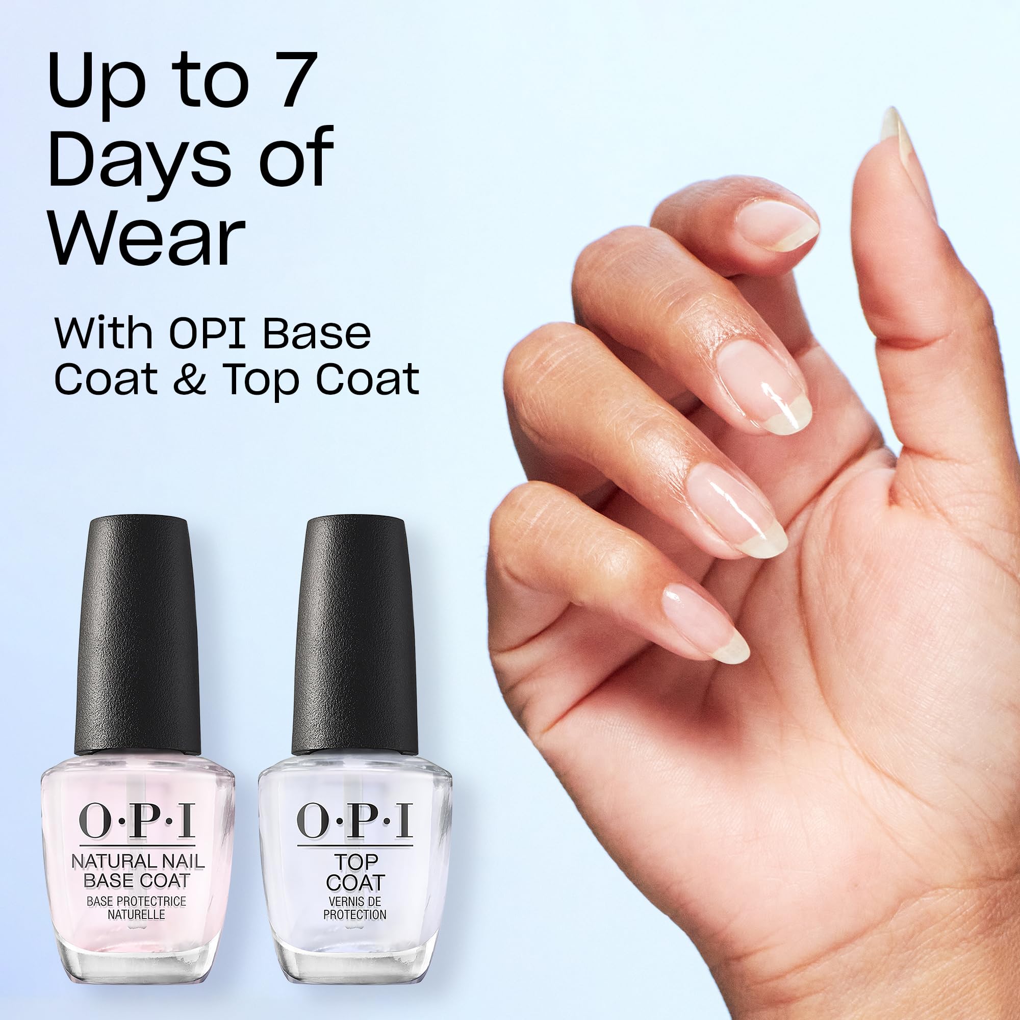 OPI Nail Lacquer, Opaque & Vibrant Crème Finish Black Nail Polish, Up to 7 Days of Wear, Chip Resistant & Fast Drying, Black Onyx, 0.5 fl oz