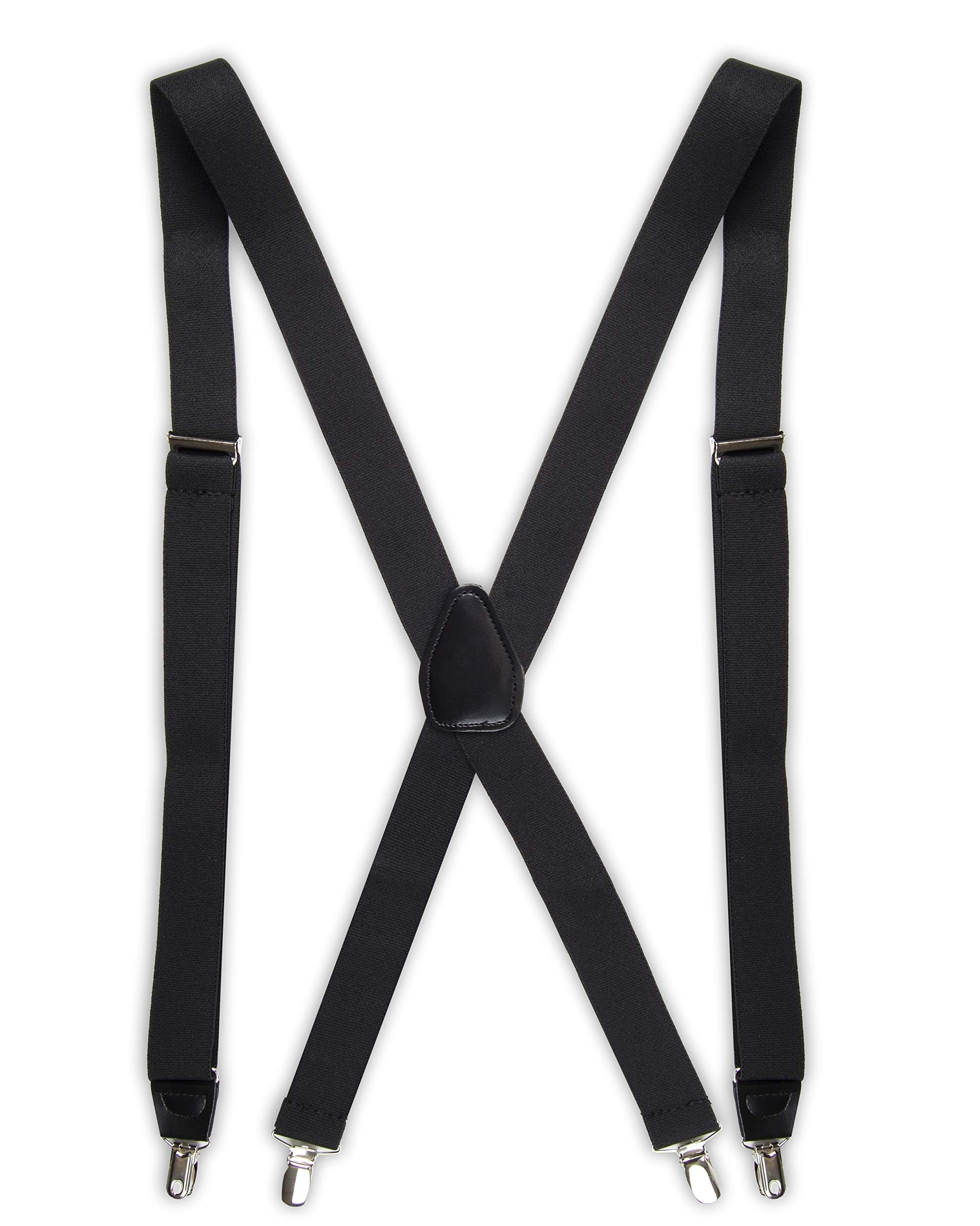 Dockers Men's Solid Suspender ,Black