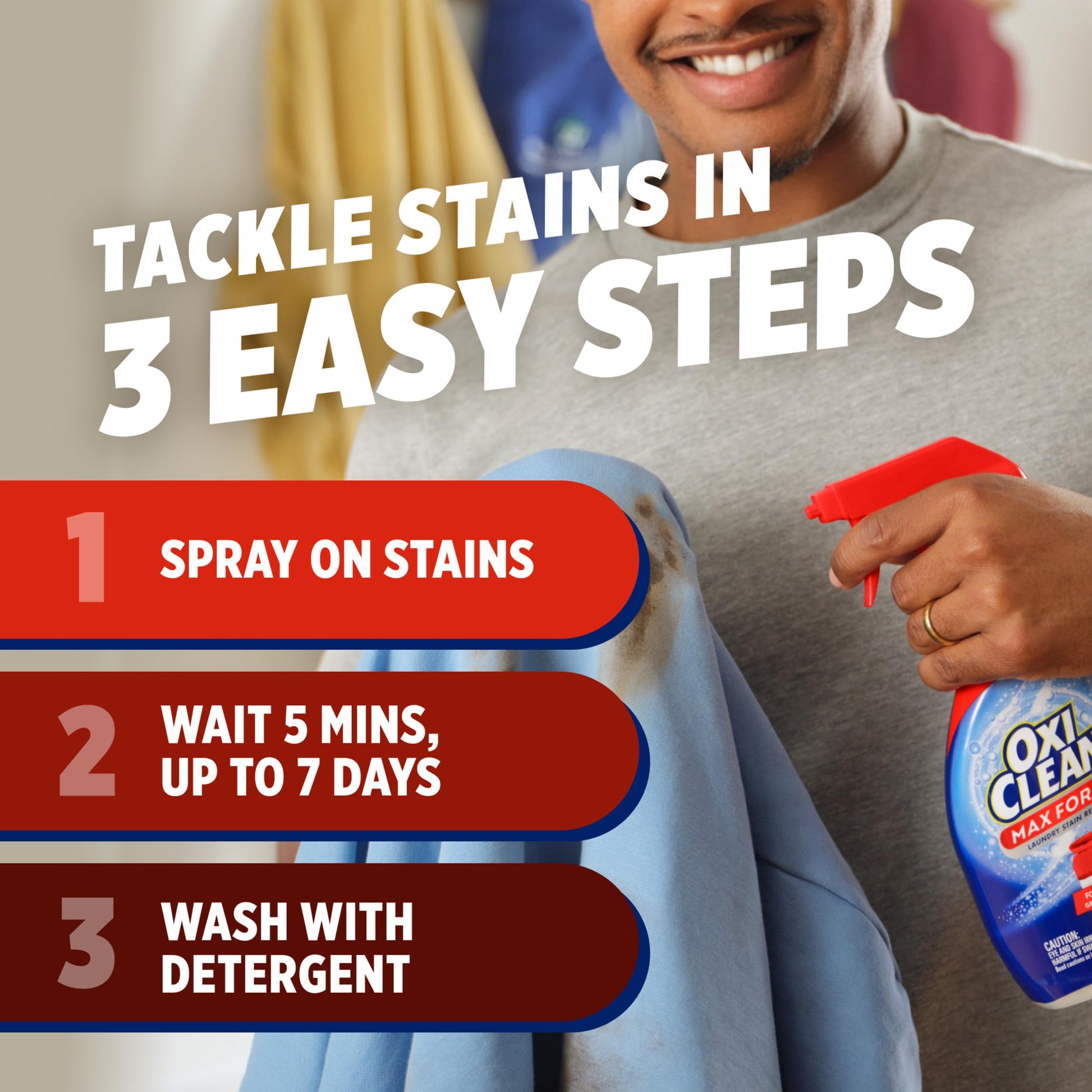 OxiClean Max Force Laundry Stain Remover Spray, 12 Fl. Oz, 3-Pack​
