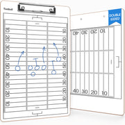 SCRIBBLEDO Double Sided Football Dry Erase Board for Coaches 15x9 Whiteboard Coaching Clipboard Equipment Accessories - Perfect Coach Gift