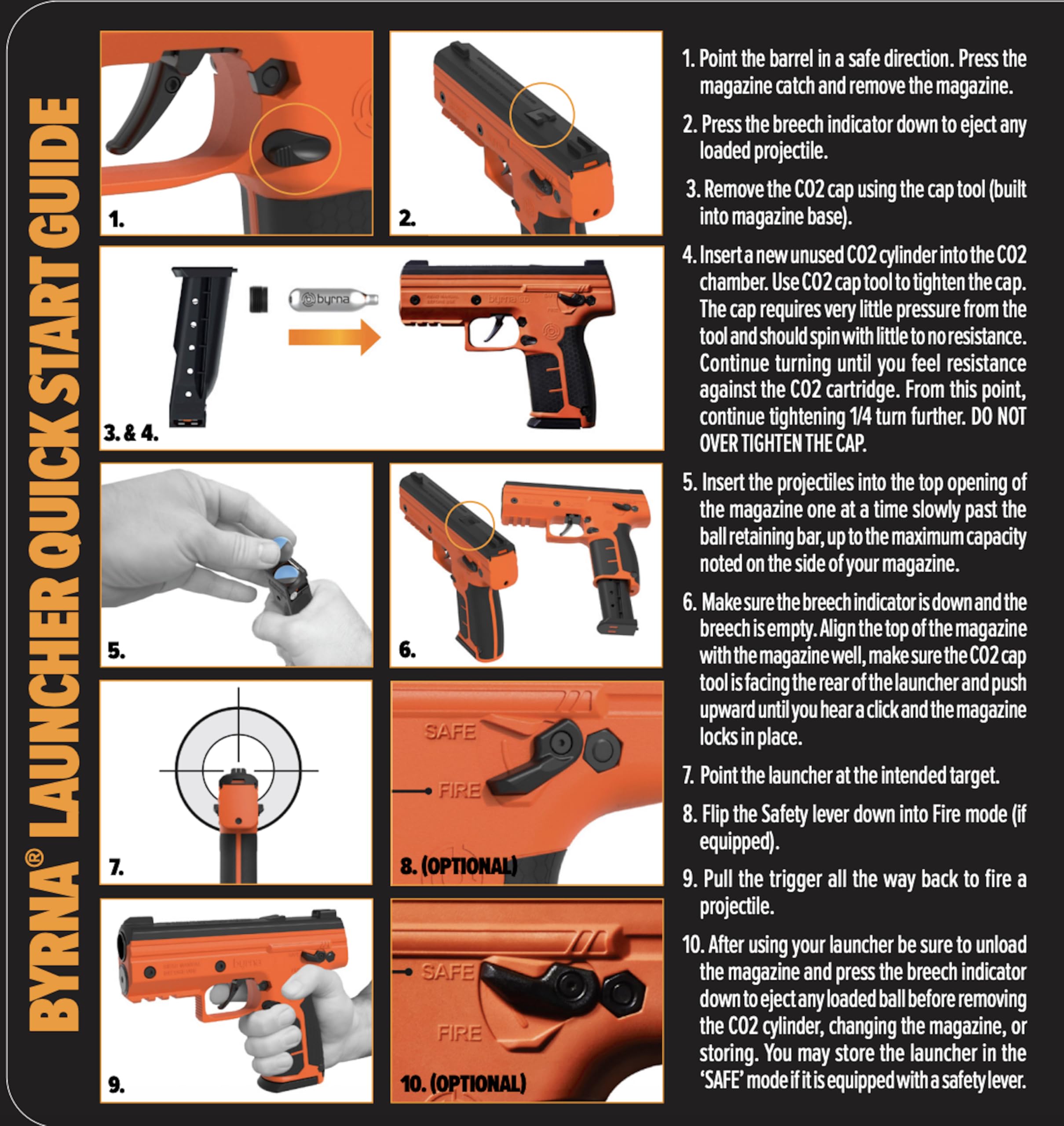 Byrna SD [Self Defense] Kinetic Projectile Launcher Ultimate Bundle - Non Lethal , Home /Personal Defense (Black) | Proudly Assembled in The USA