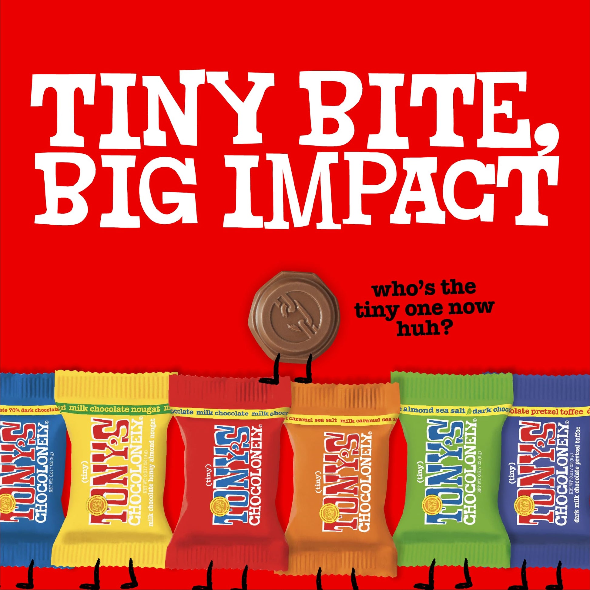 Tony's Chocolonely Assorted Milk Chocolate Pieces - Belgium Chocolate, Fairtrade & B Corp Certified (36 pieces, 11.28 oz)