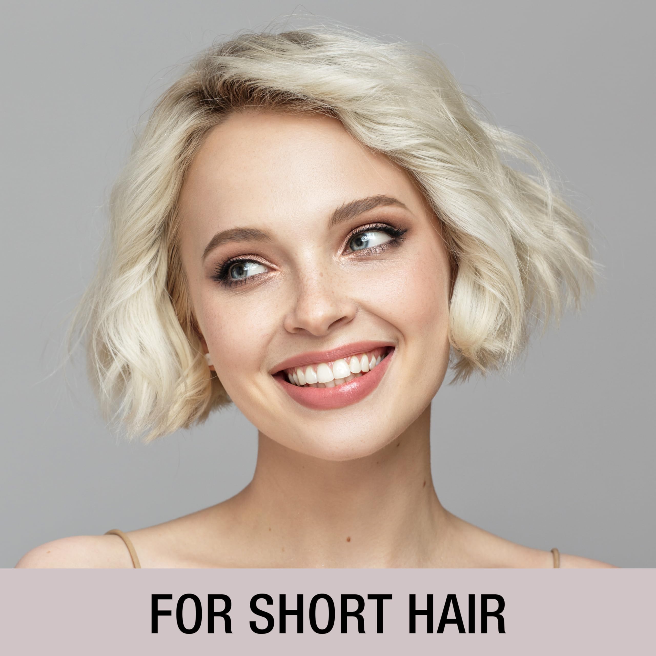 Conair Style & Volumize Metal Round hair brush - Blow Drying brush - Hairbrush for Short Hair Length - Color at random -1 Count