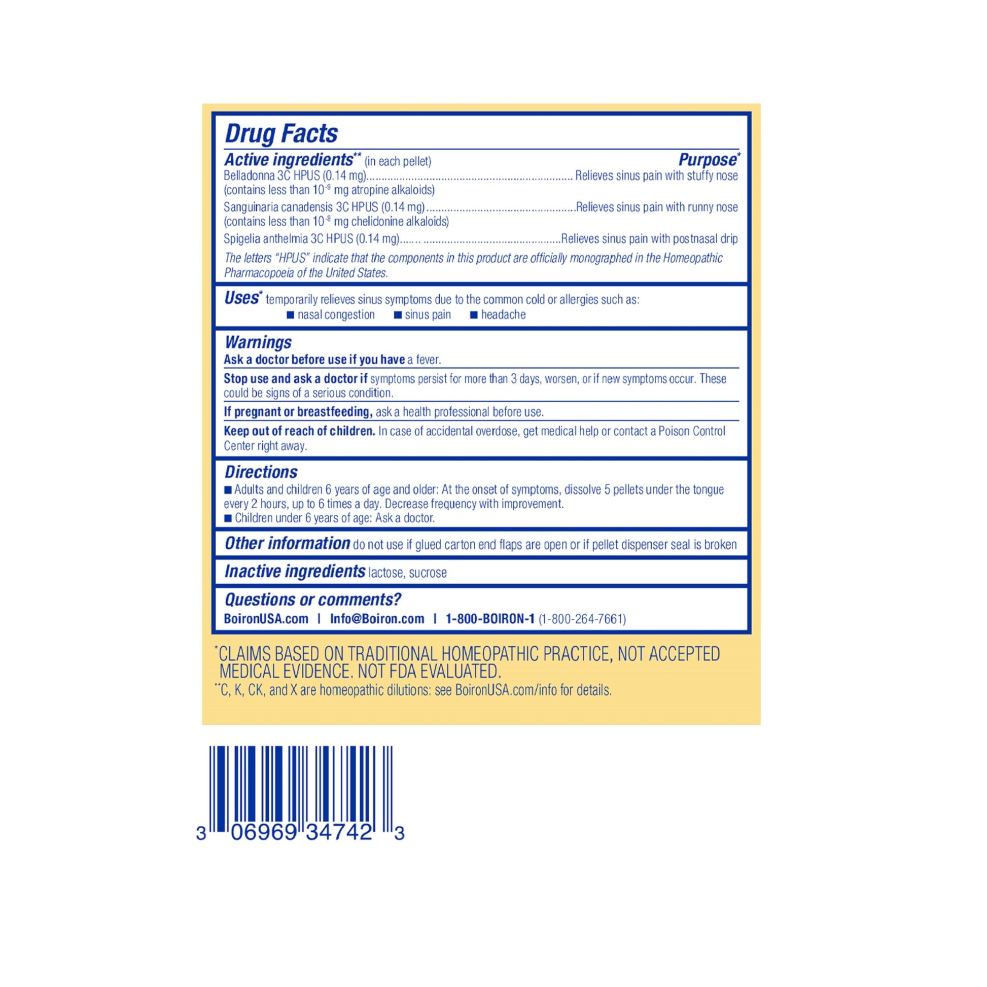 Boiron SinusCalm Pellets 2 MDT