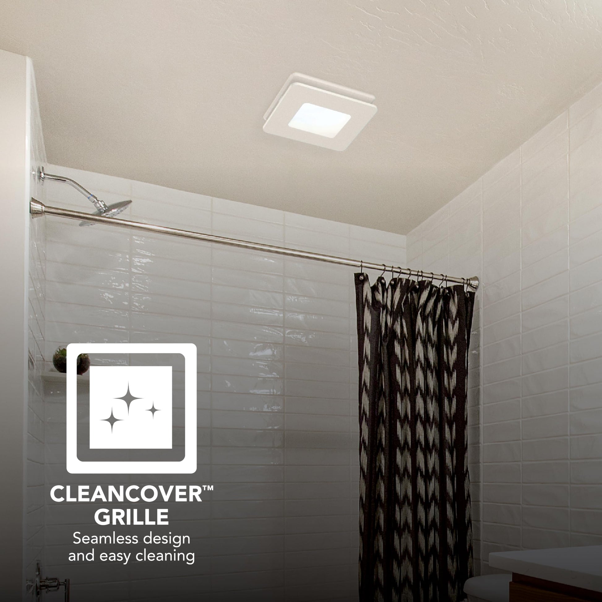 Broan-NuTone Bathroom Exhaust Fan with Light, LED, Easy Install, 80 CFM, 1.5 Sones, Energy Star Certified