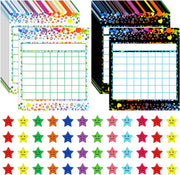 Utron 80 Pack Reward Chart for Kids, Incentive Chart Behavior Chart for Kids at Home, 2 Designs with 2160 Star Sticker, Kids Chore Chart, Sticker Chart for Kids Behavior