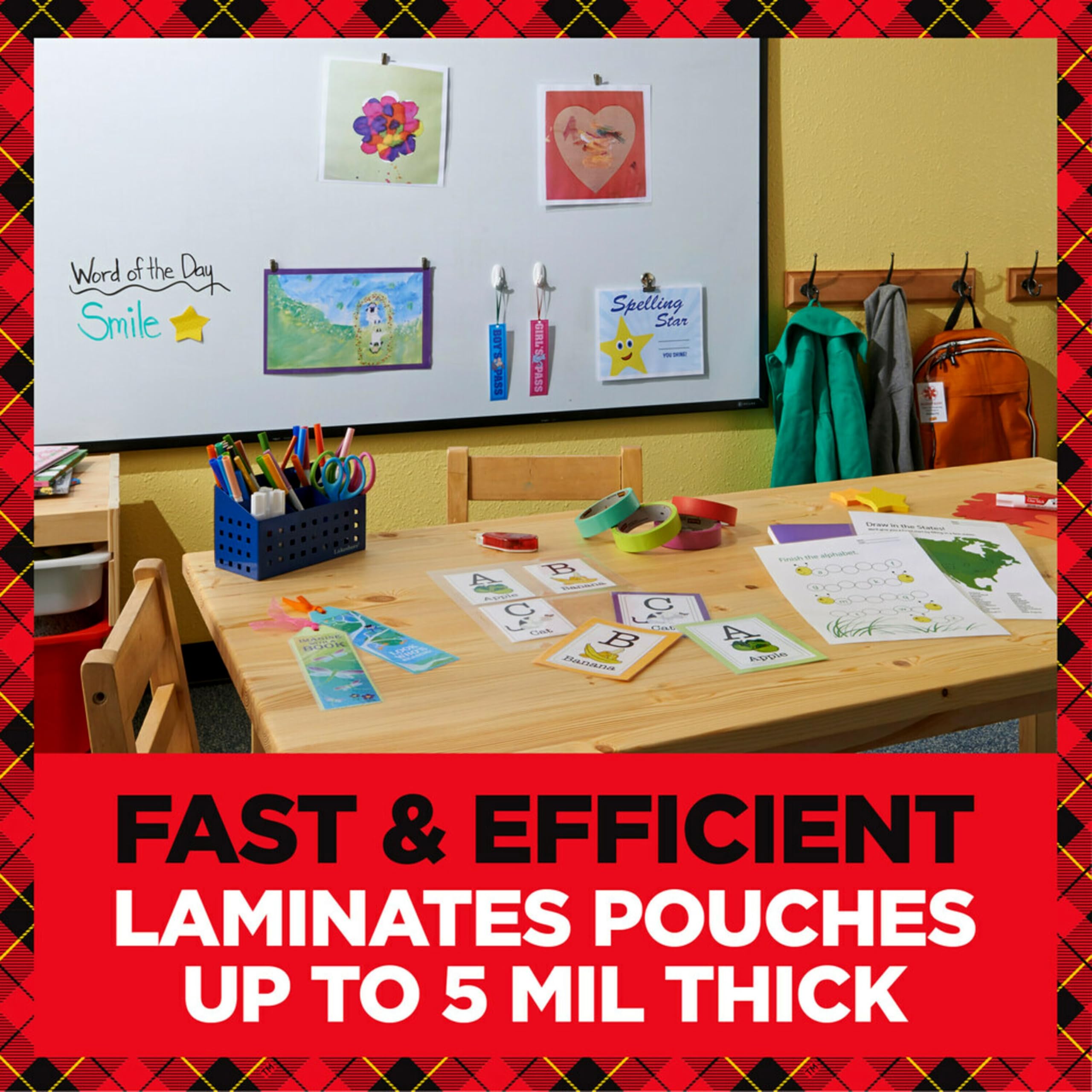 Scotch Brand PRO Thermal Laminator, Never Jam Technology Automatically Prevents Misfed Items, 2 Roller System, 9 inch (TL906)