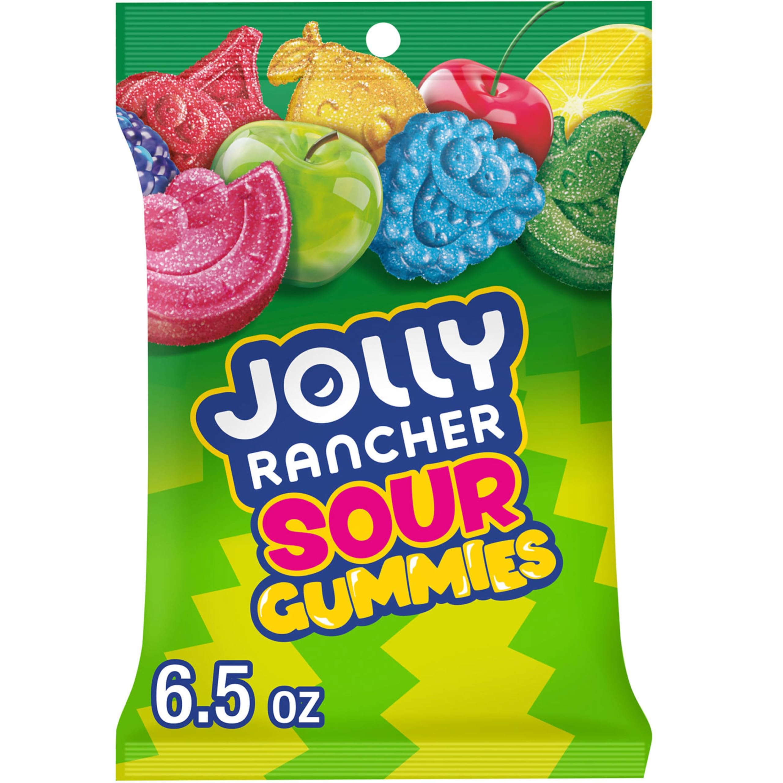 JOLLY RANCHER حلوى الصمغ الحامضة المنكهة بالفواكه المشكلة، 6.5 أونصة
