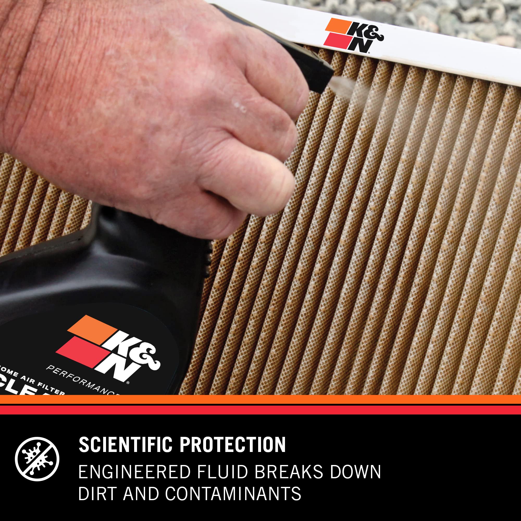 K&N HVAC Filter Cleaner: 32 Oz Spray Bottle Filter Cleaner and Refresher; Restores K&N Home Air Filter Performance; 99-6010