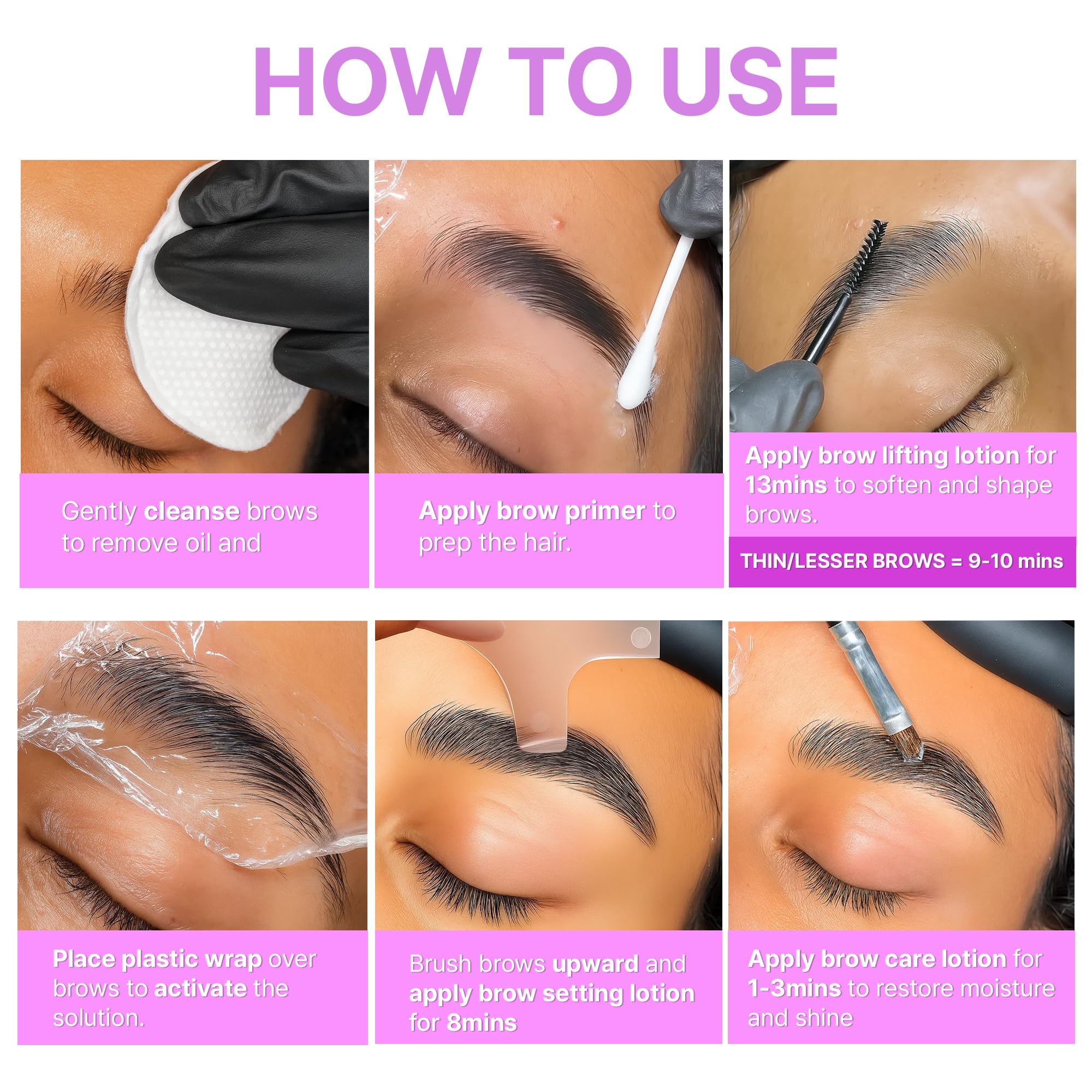 CLIONE PRIME At Home Brow Lamination Kit - DIY Eyebrow Lamination Kit Professional Eye Brow Perm Kit Instant DIY Eyebrow Lift Kit for Fuller Thicker Brows Lasts For Upto 8 Weeks