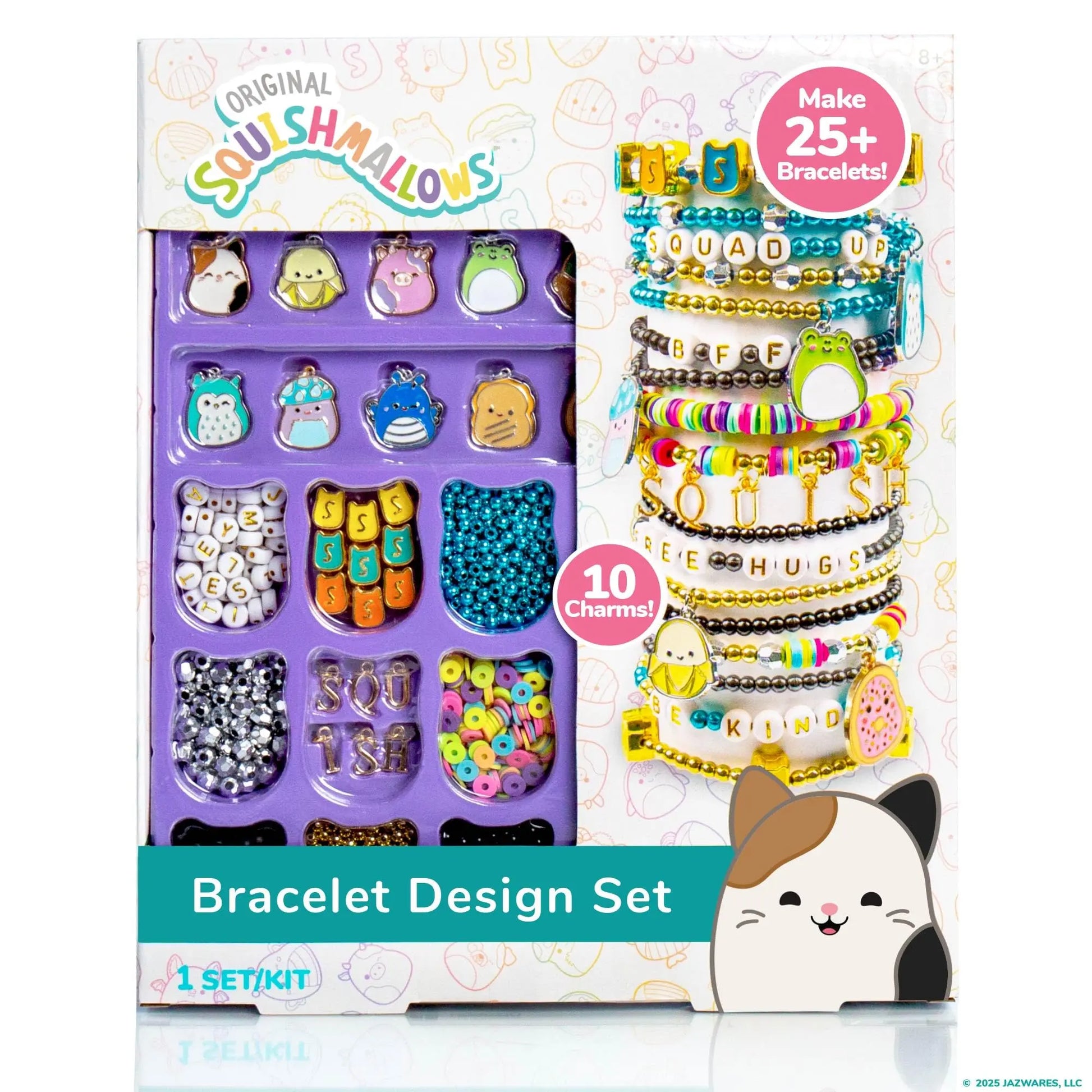 Squishmallows Original Bracelet Design Set, Cute & Friendship Bracelet Kit, Jewelry Making Kit, Charm Bracelet Making Kit, Beading & Jewelry Making, Friendship Bracelet Making Kit
