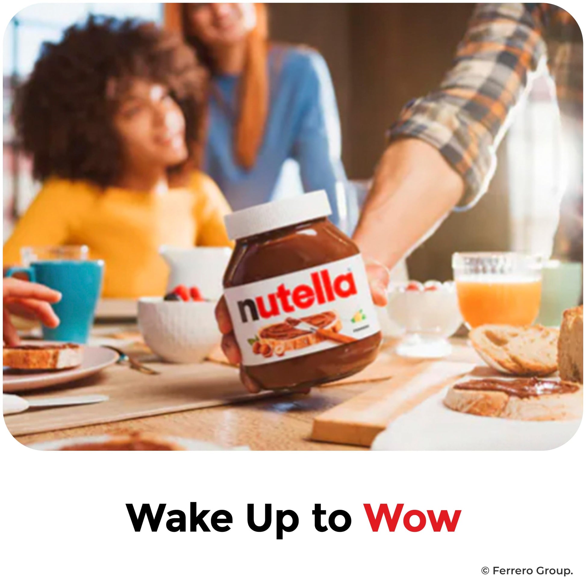 Nutella Hazelnut Spread with Cocoa, Creamy Hazelnut Spread, Breakfast Favorite, 13 oz Jar