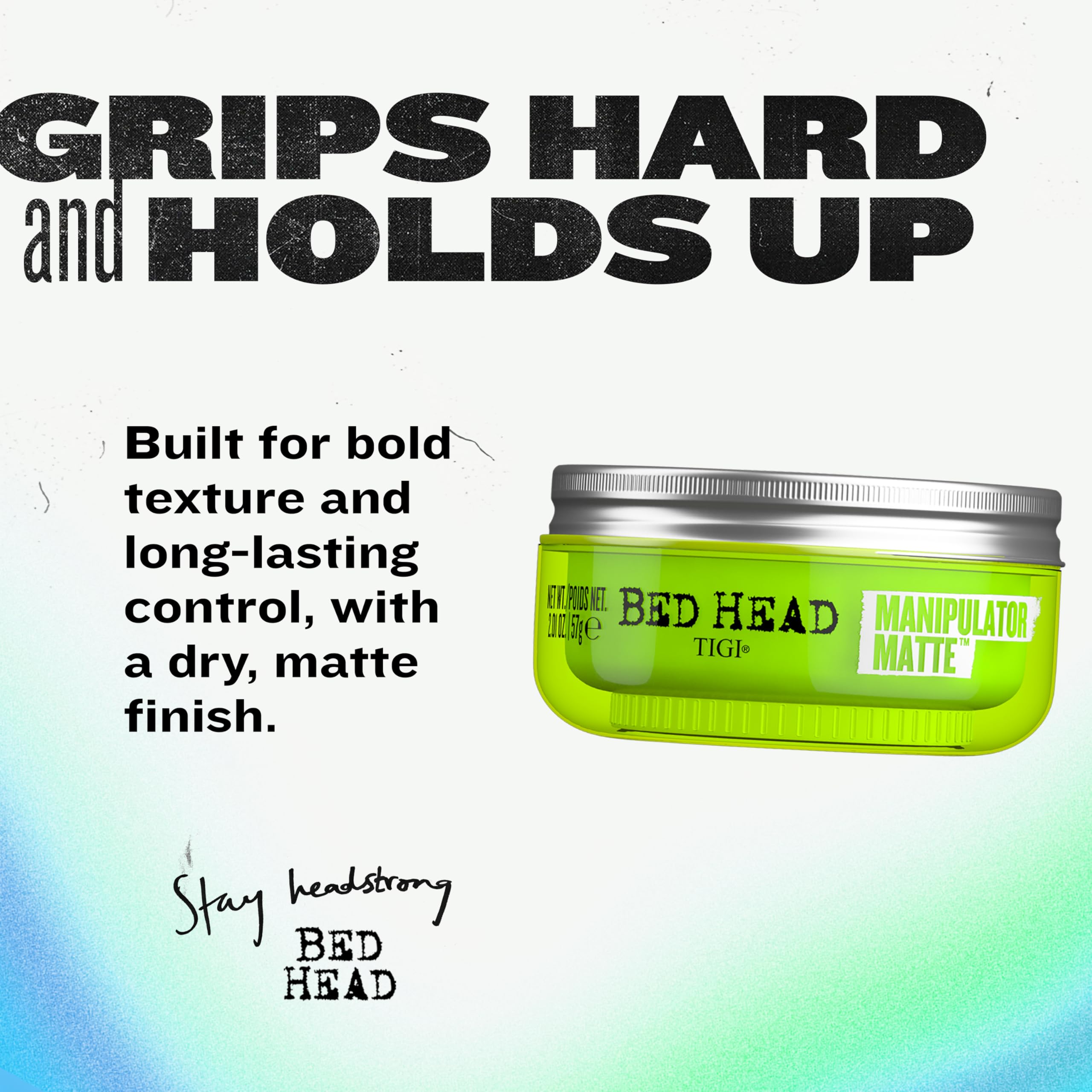 TIGI Bed Head Manipulator Matte Hair Wax Paste with Strong Hold 2.01 oz