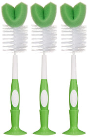 Amazon Brand - Mama Bear Bottle Brush (Pack of 3), White