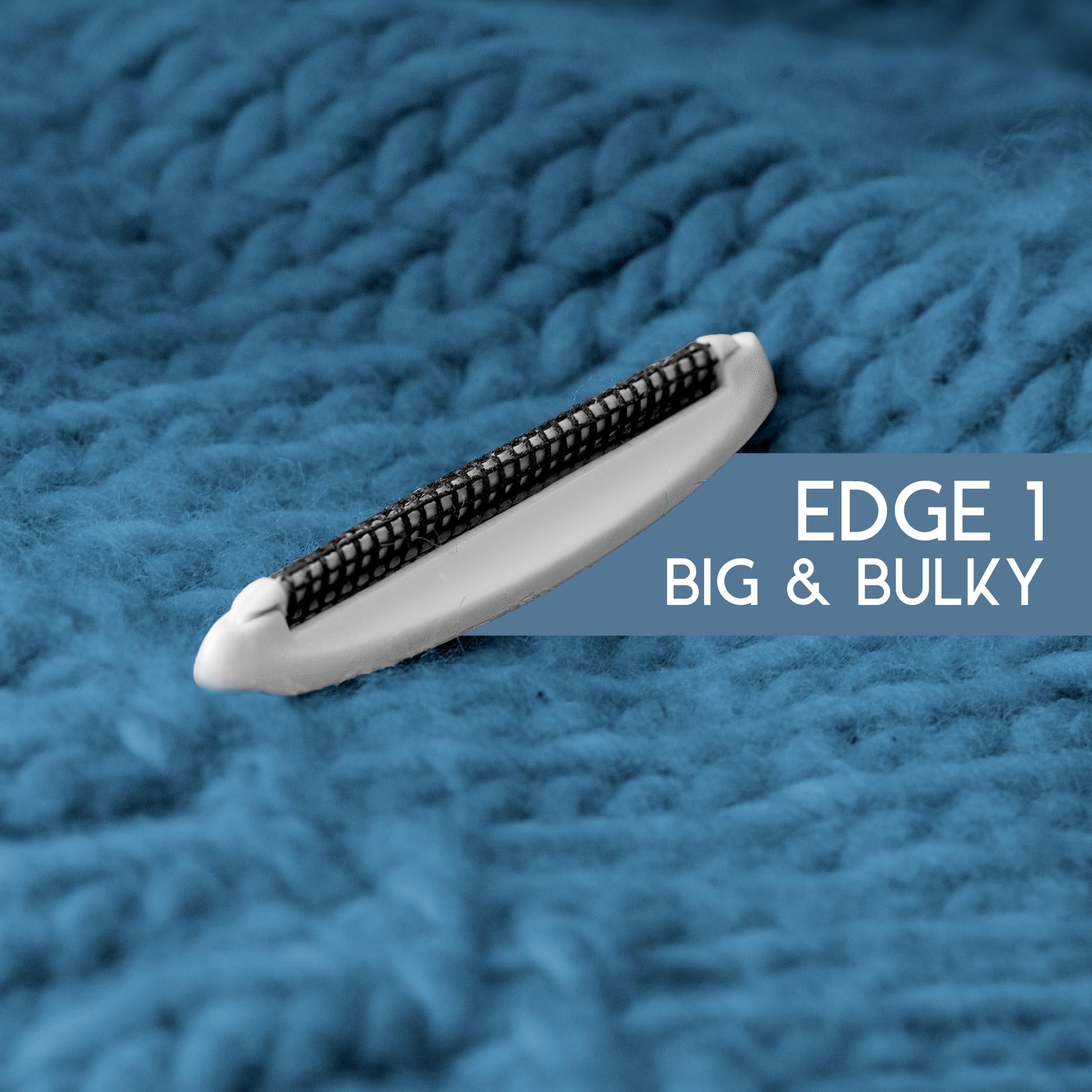 GLEENER Battery-Free Fabric Shaver & Lint Brush | Ultimate Fuzz Remover | Adjustable Depiller Lint Remover for Clothing & Furniture (Slate Blue)