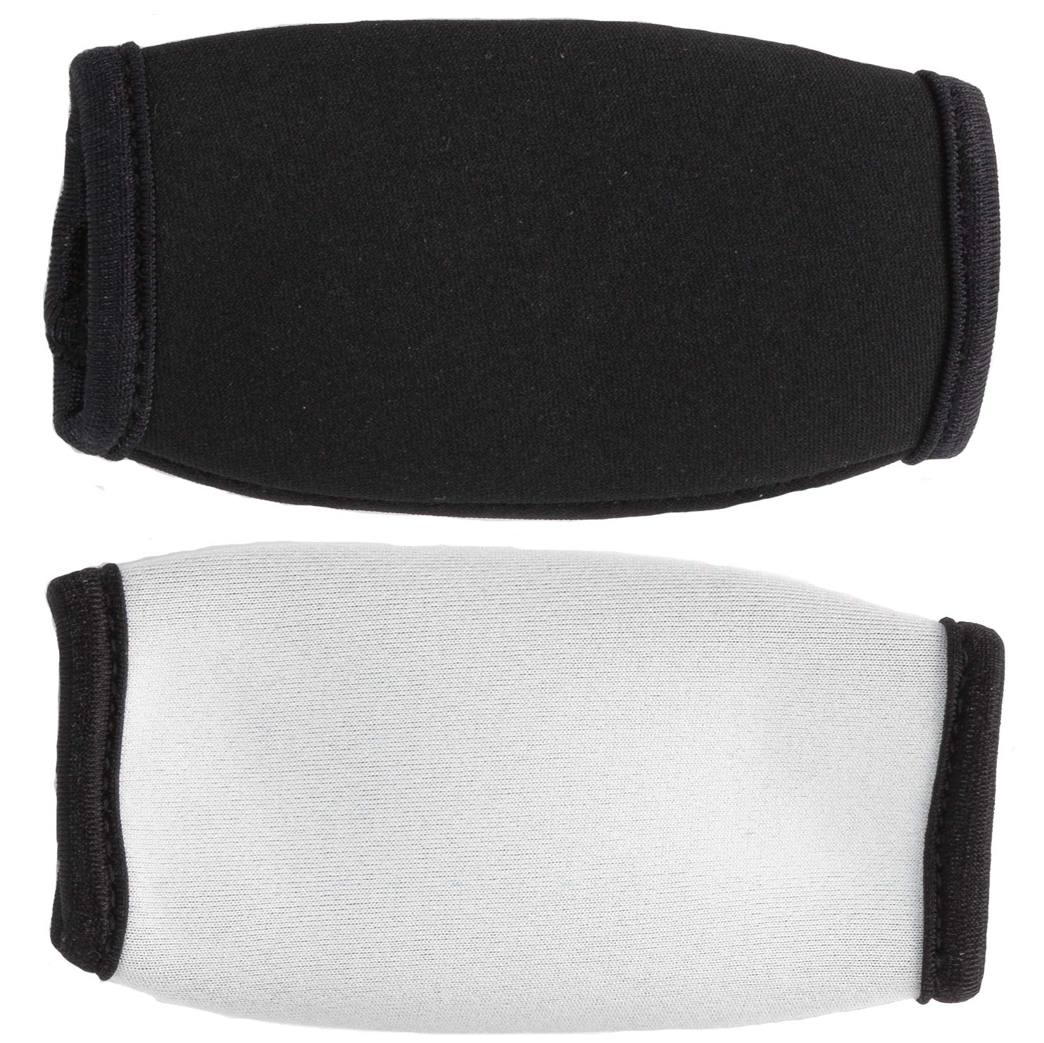 Unique Sports Football Chin Strap Pads, 2 Pack - Black and White, One Size Fits All