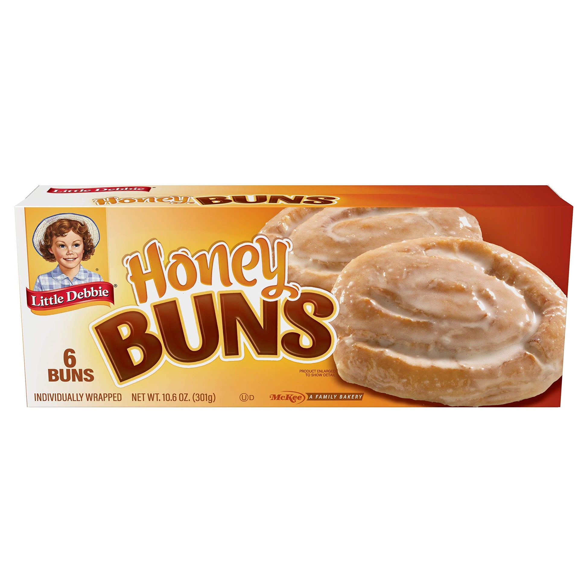 Little Debbie Honey Buns, 36 Individually Wrapped Breakfast Pastries (6 Boxes)