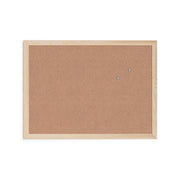 U Brands Cork Bulletin Board, 18" x 24" Inches, Light Birch Wood Frame (265U00-01)