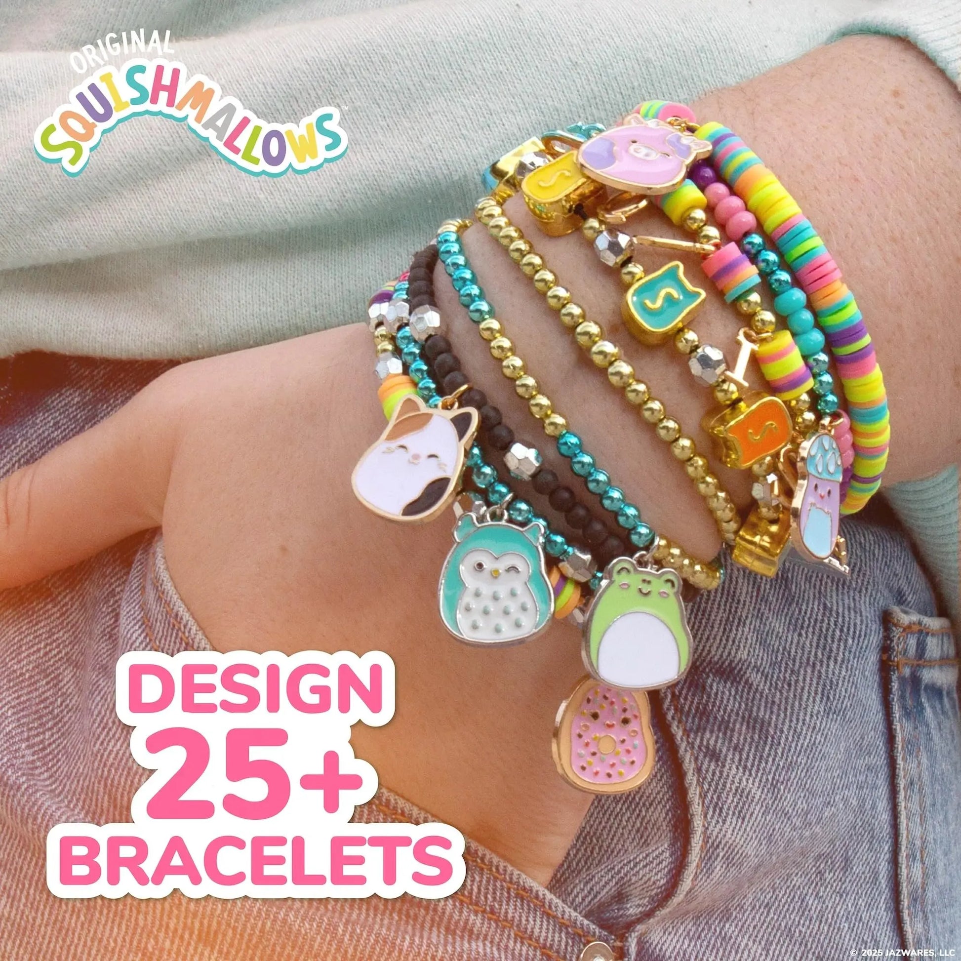 Squishmallows Original Bracelet Design Set, Cute & Friendship Bracelet Kit, Jewelry Making Kit, Charm Bracelet Making Kit, Beading & Jewelry Making, Friendship Bracelet Making Kit
